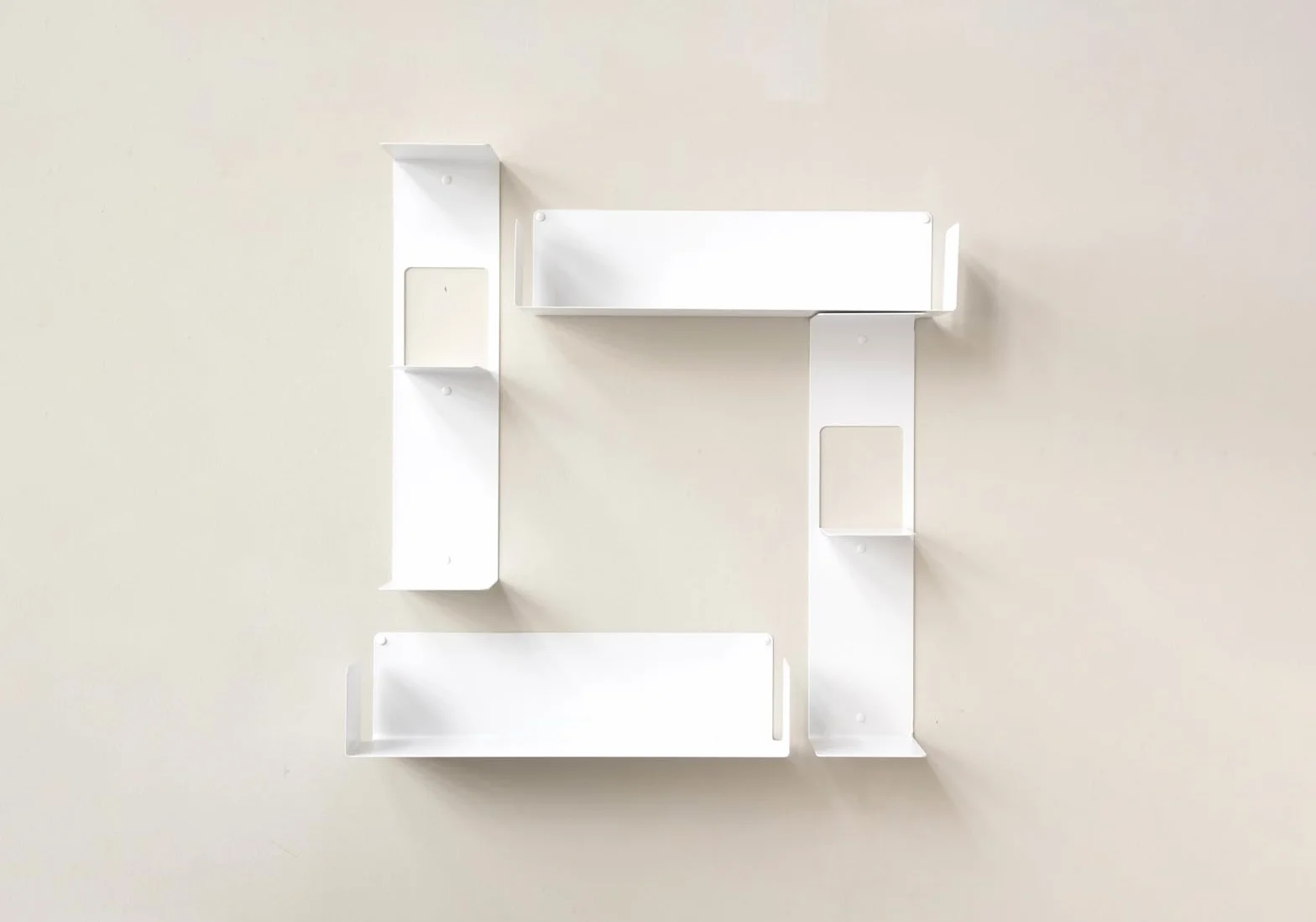TEEbooks Libreria di Design CARRÉE Bianca | Libreria da Parete Moderna Design Minimalista Made in Italy