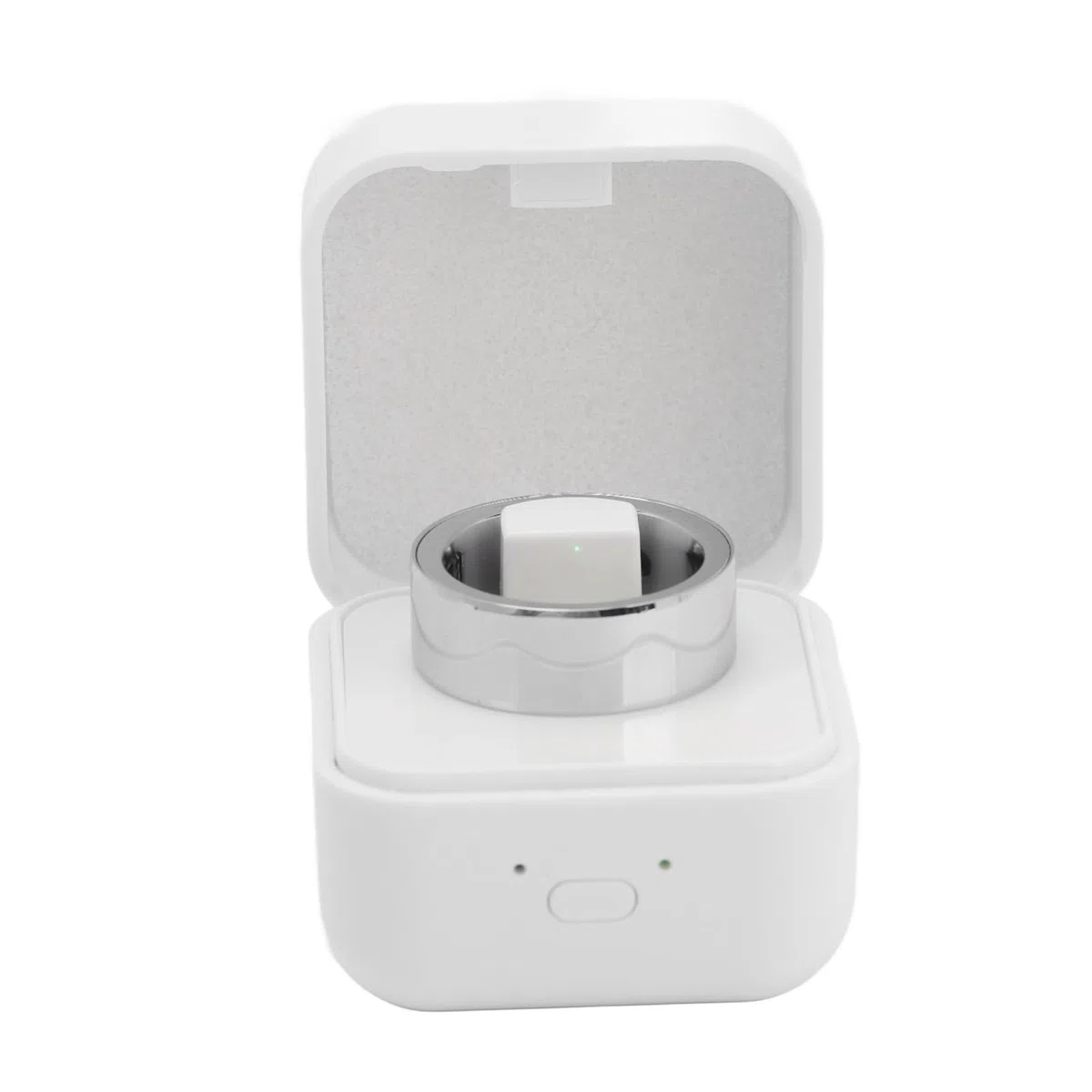 Bewinner Smart Ring Upgrade, monitor intelligente del sonno IPX8, anello sportivo multifunzionale per la salute, elegante e pratico con custodia di ricarica per uso quotidiano, argento 19