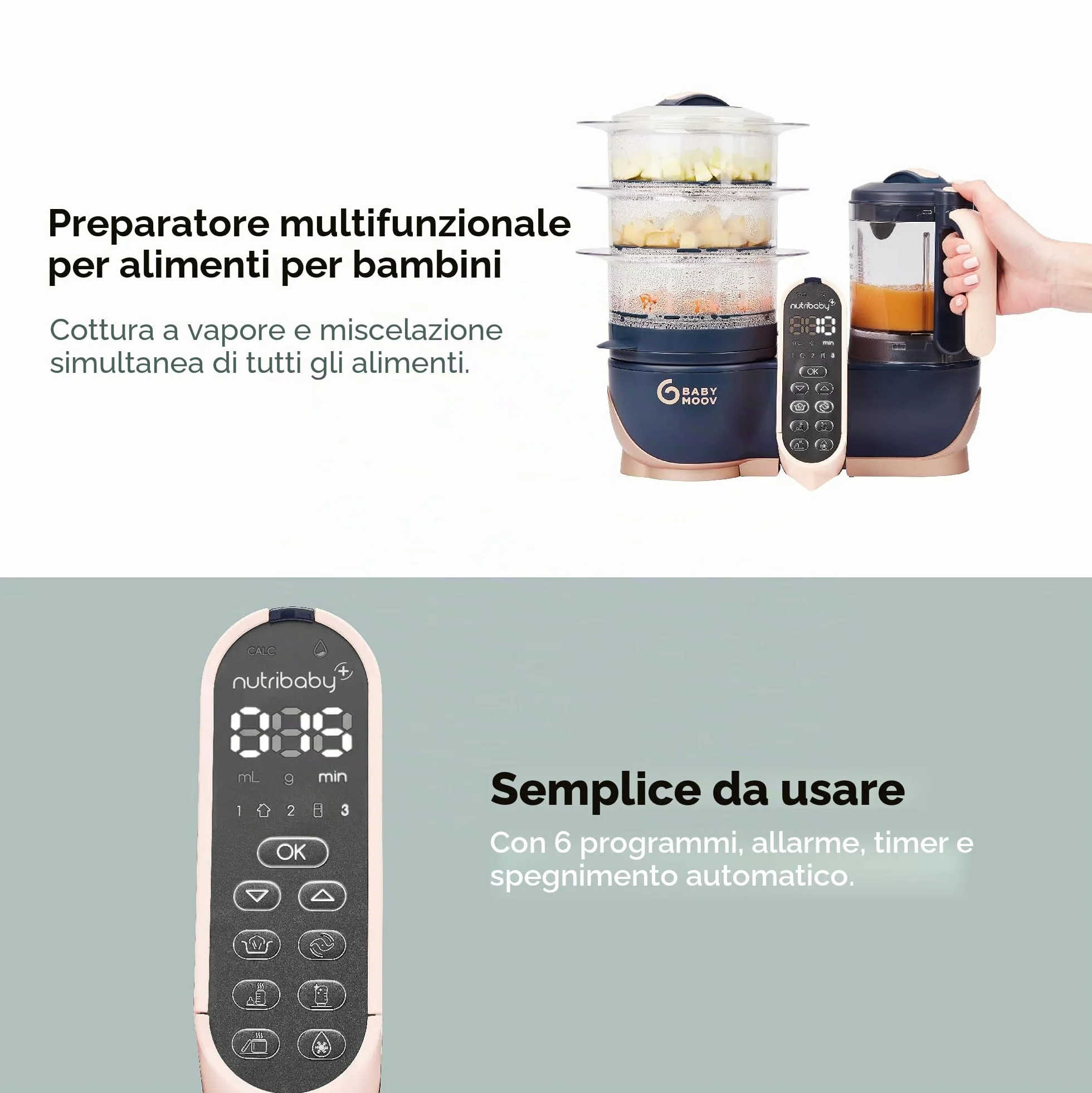 Robot da cucina Babymoov Nutribaby + XL