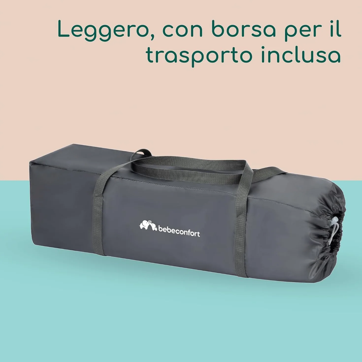 Bebeconfort Soft Dreams Lettino per bambini 0-3 Anni (0-15 kg) Culla da Campeggio 60x120 cm Pieghevole Tinted Graphite