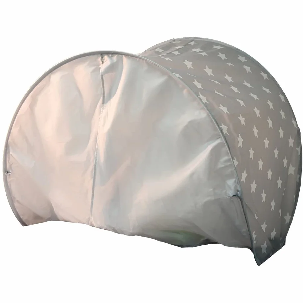 Tenda da letto Grey White Stars, grigio, bianco 55180
