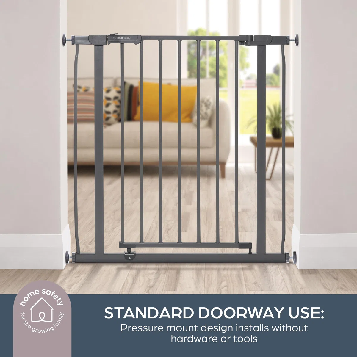 Dreambaby Ava - Cancelletto di sicurezza, colore: Carbone