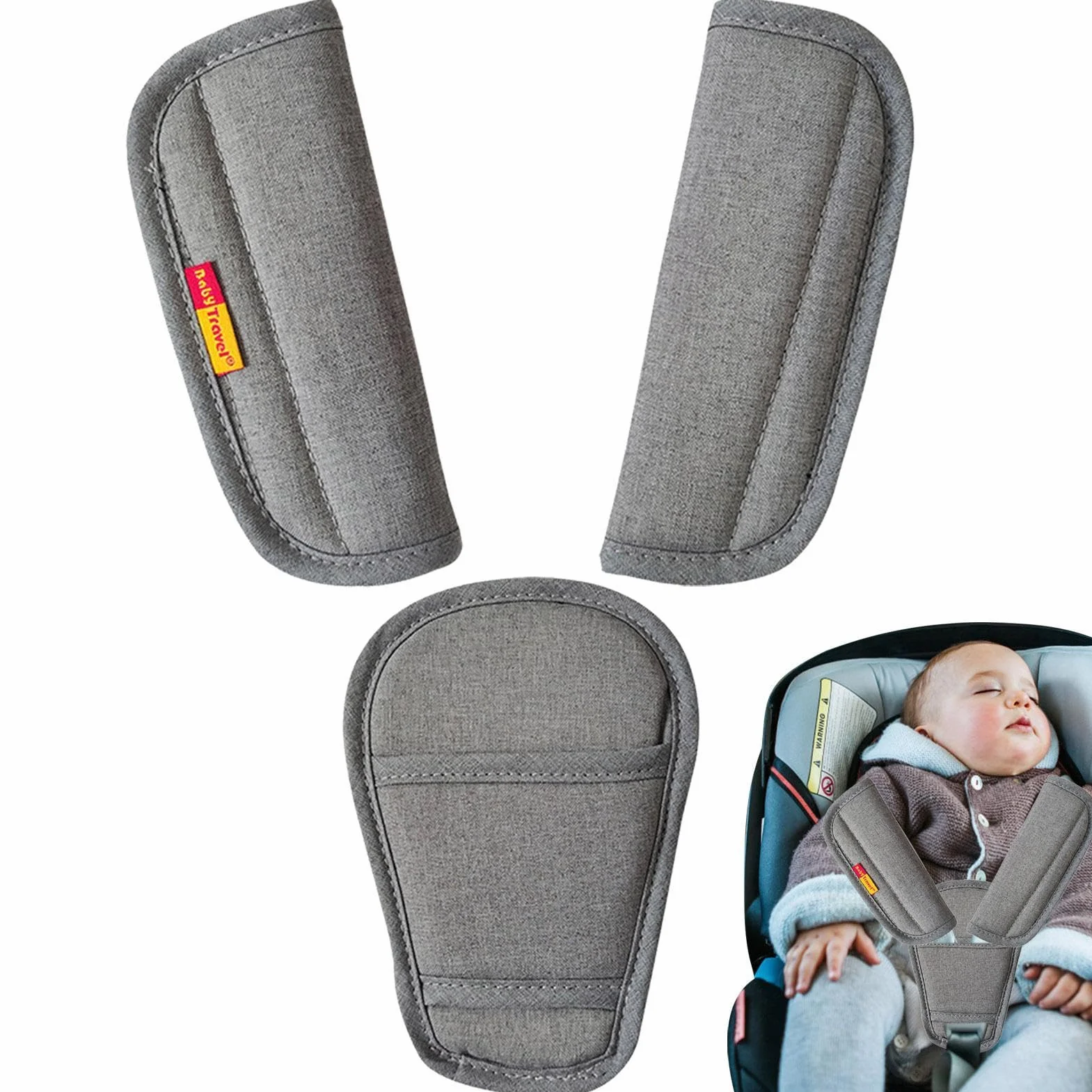 3 imbottiture per cinture di sicurezza per bambini, imbottiture per cinture di sicurezza, ottima pulizia senza sforzo, per la sicurezza dei bambini, per e bambini