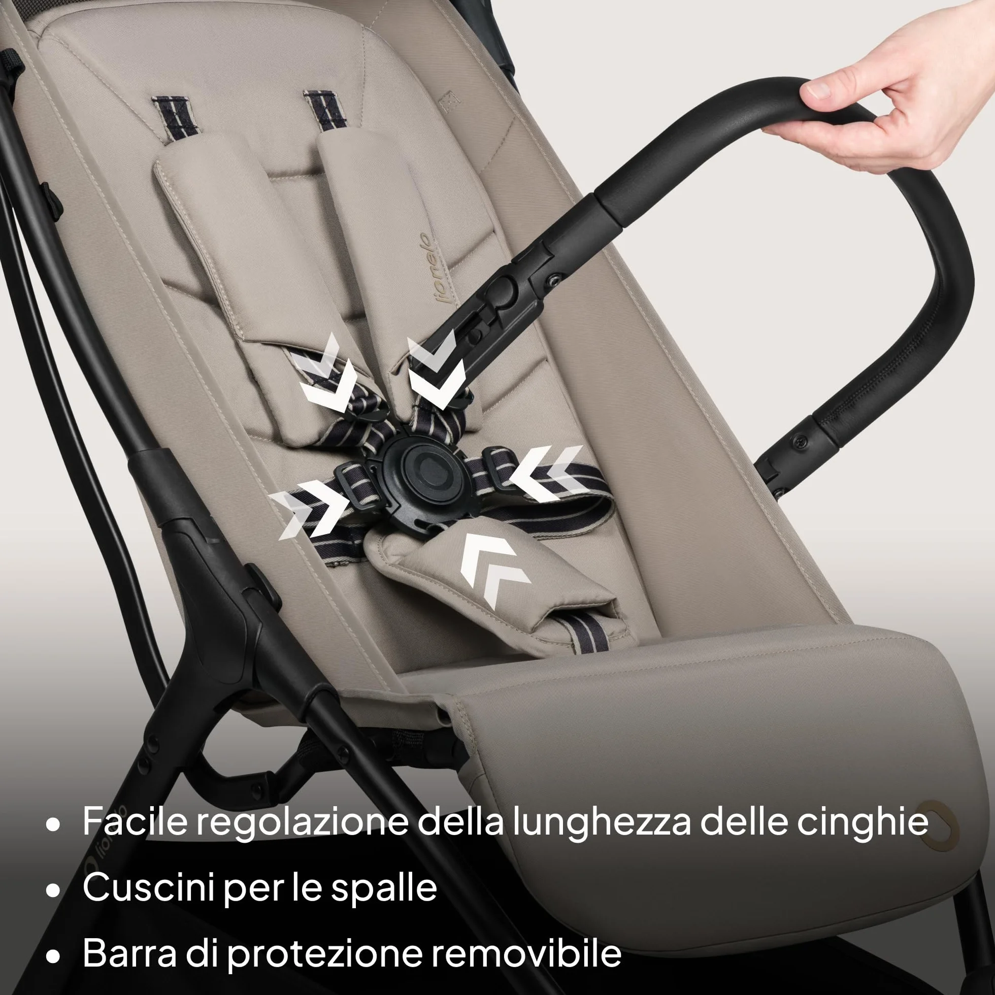 Lionelo AGIA Passeggino Compatto Pieghevole fino a 22 kg 4 anni