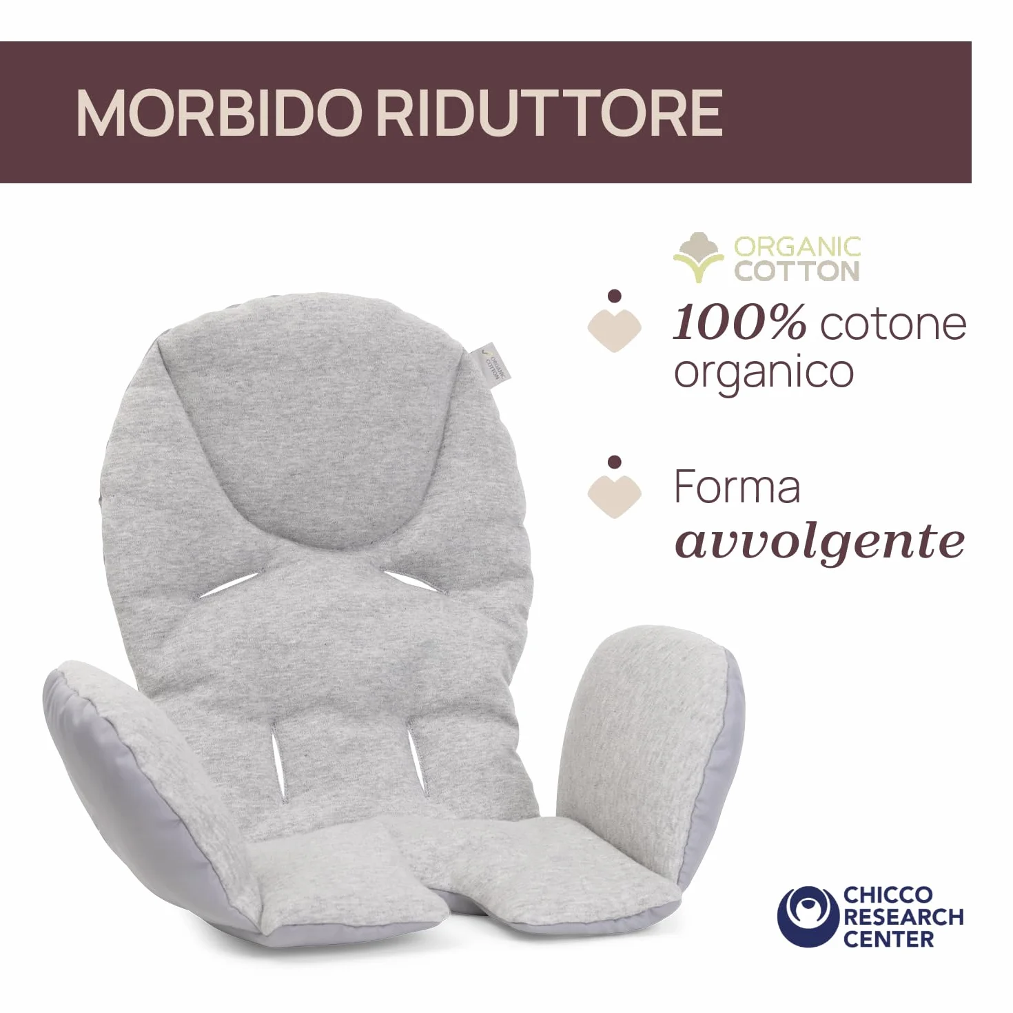 Chicco Polly Armonia Seggiolone Evolutivo Pappa Bambini 0-40 kg Sedia Evolutiva Reclinabile Altezza Poggiapiedi Regolabili 4 Ruote Compatto Marrone