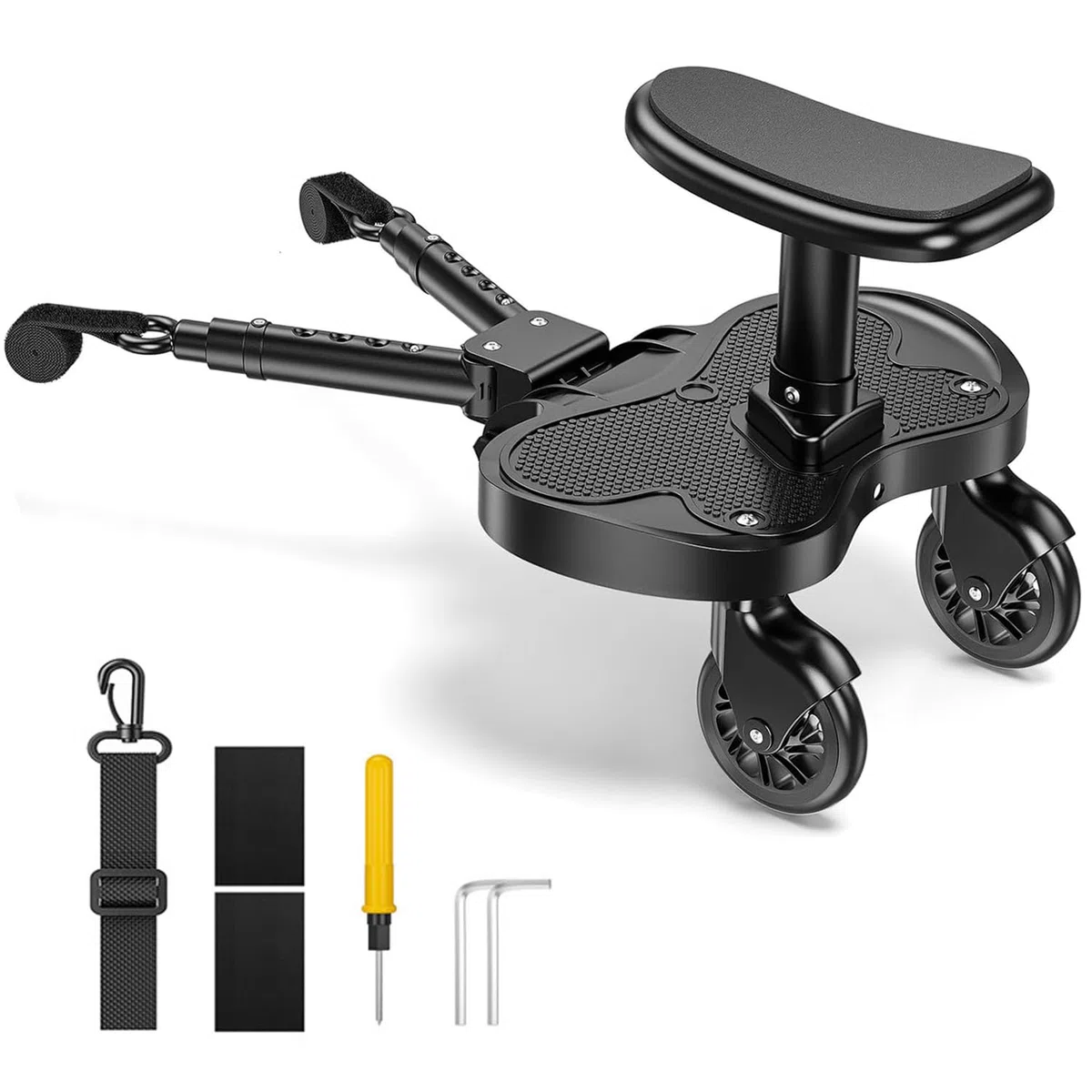 Passeggino universale Skate Passeggino universale portatile Kiddy Boards con cinghia di sospensione, ruote per bambini da 2 a 6 anni (25 kg)