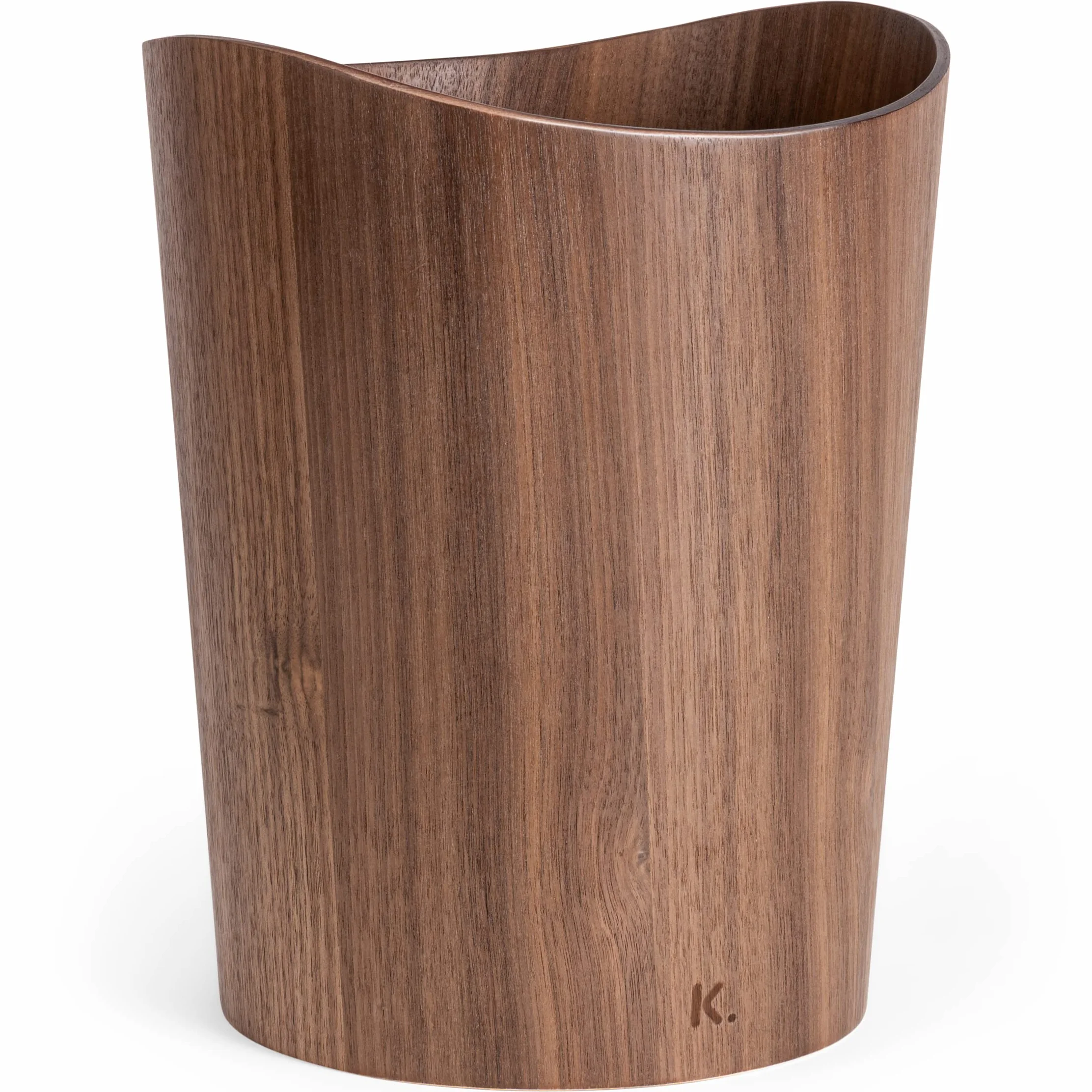 Kazai Cestino Gettacarte in Vero Legno Börje 9 Litri Noce