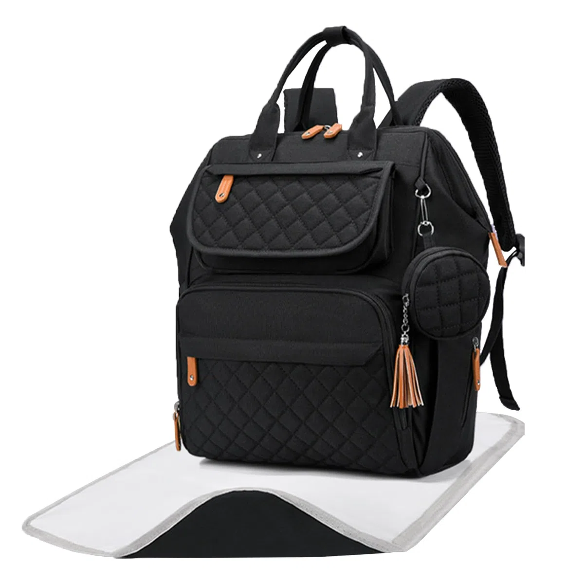 Borsa fasciatoio, grande zaino per bambini, zaino fasciatoio, con fasciatoio portatile, borsa multifunzionale, per mamma e papà