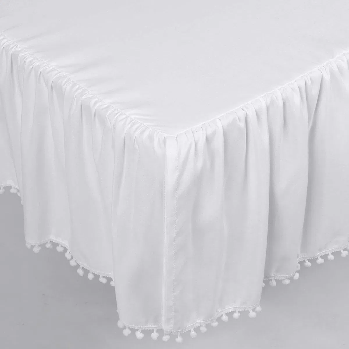 Mini gonna per culla, design con volant, finitura, biancheria da letto per cameretta dei bambini, morbido tessuto in microfibra, copertura decorativa per la camera dei bambini, spazio per dormire