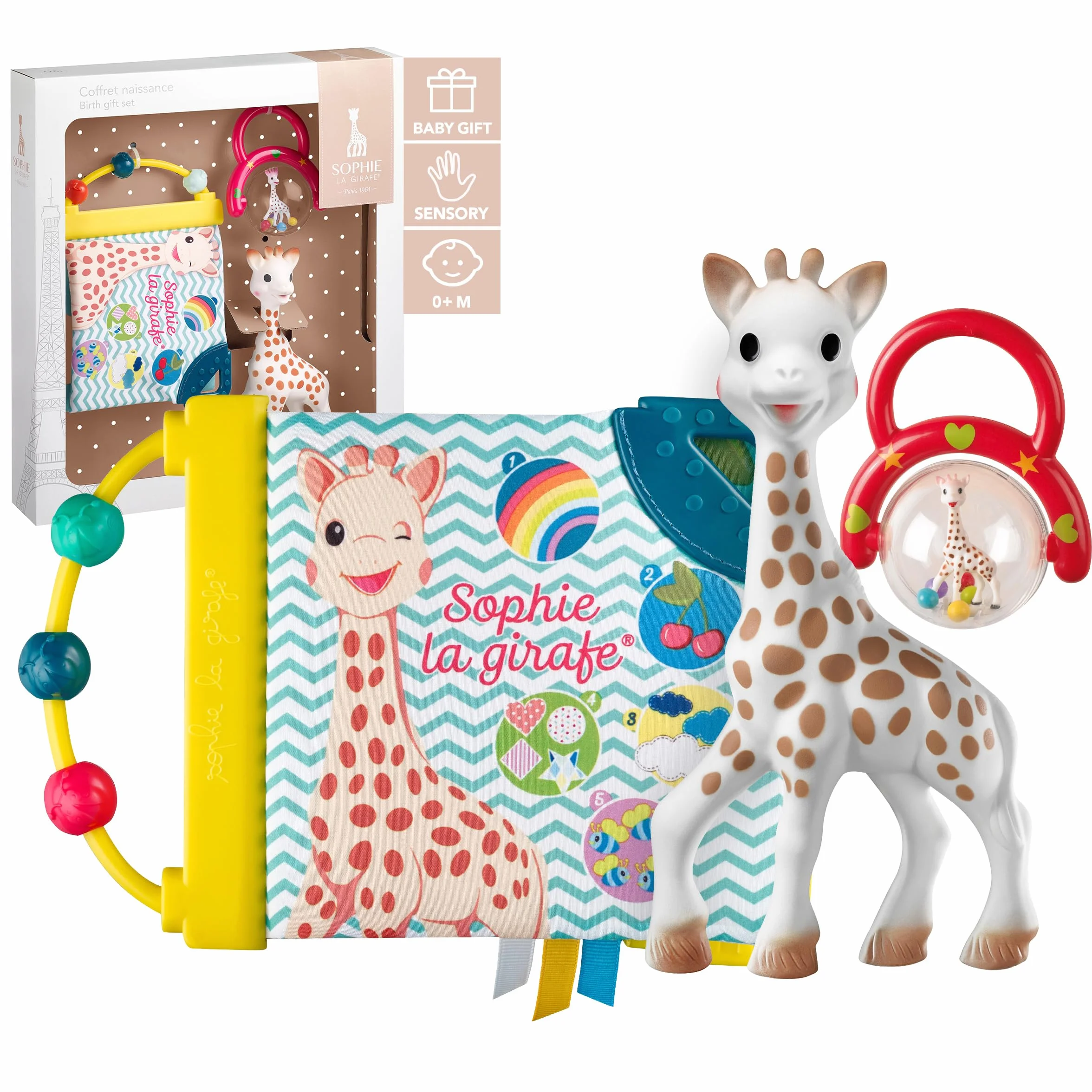 Sophie la Girafe - Cofanetto Nascita Giocattolo + Libro + Sonaglio