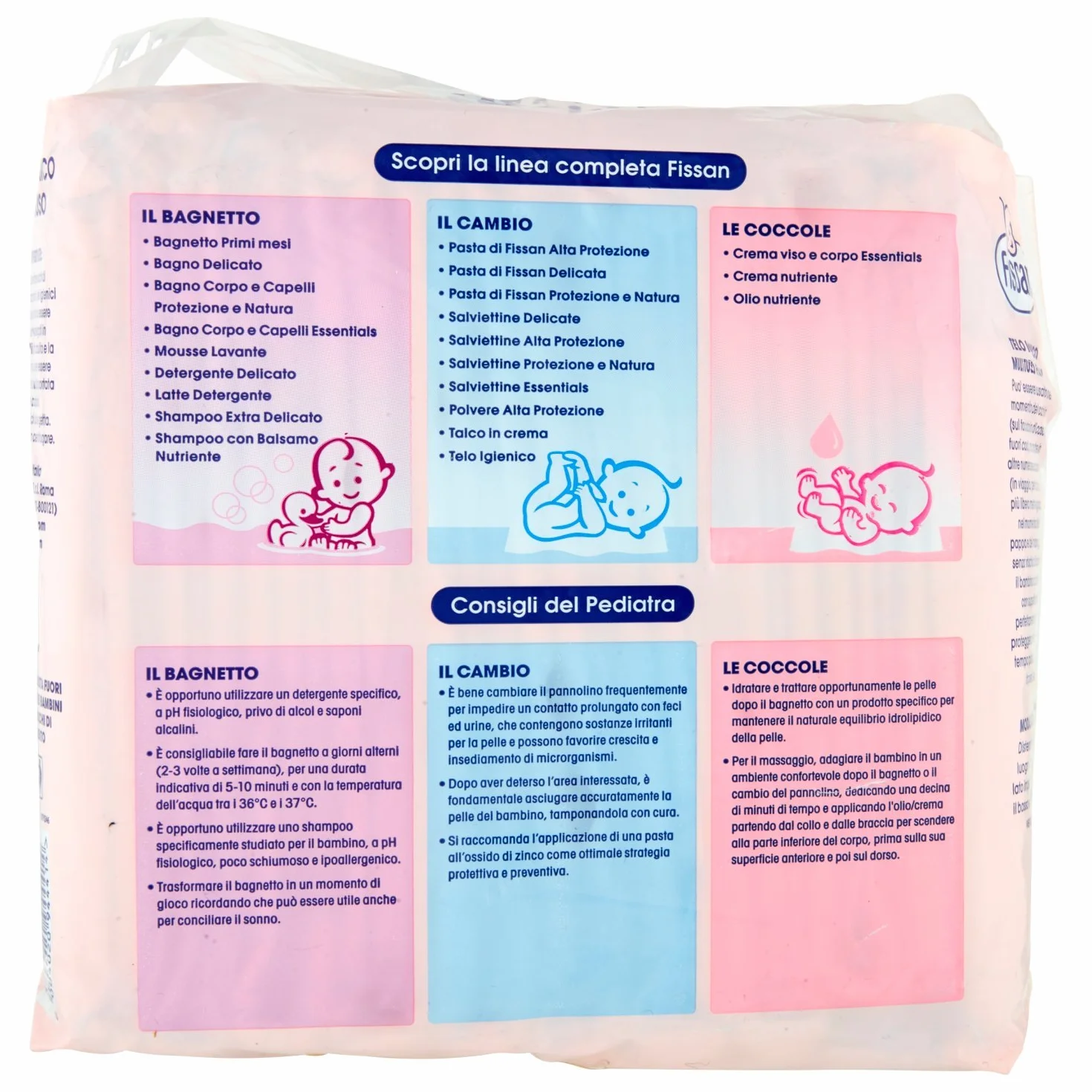 FISSAN BABY Telo igienico MEGAPACK 80 Teli (8 confezioni da 10 teli)