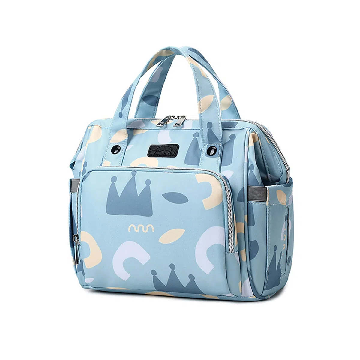 SONARIN Multifunzionale Zaino Fasciatoio Neonato,Grande Capacità Impermeabile Leggera Borsa per Pannolini Zaino Mamma Borsa a Tracolla Borsa Fasciatoio da Viaggio Portatile(Blu)