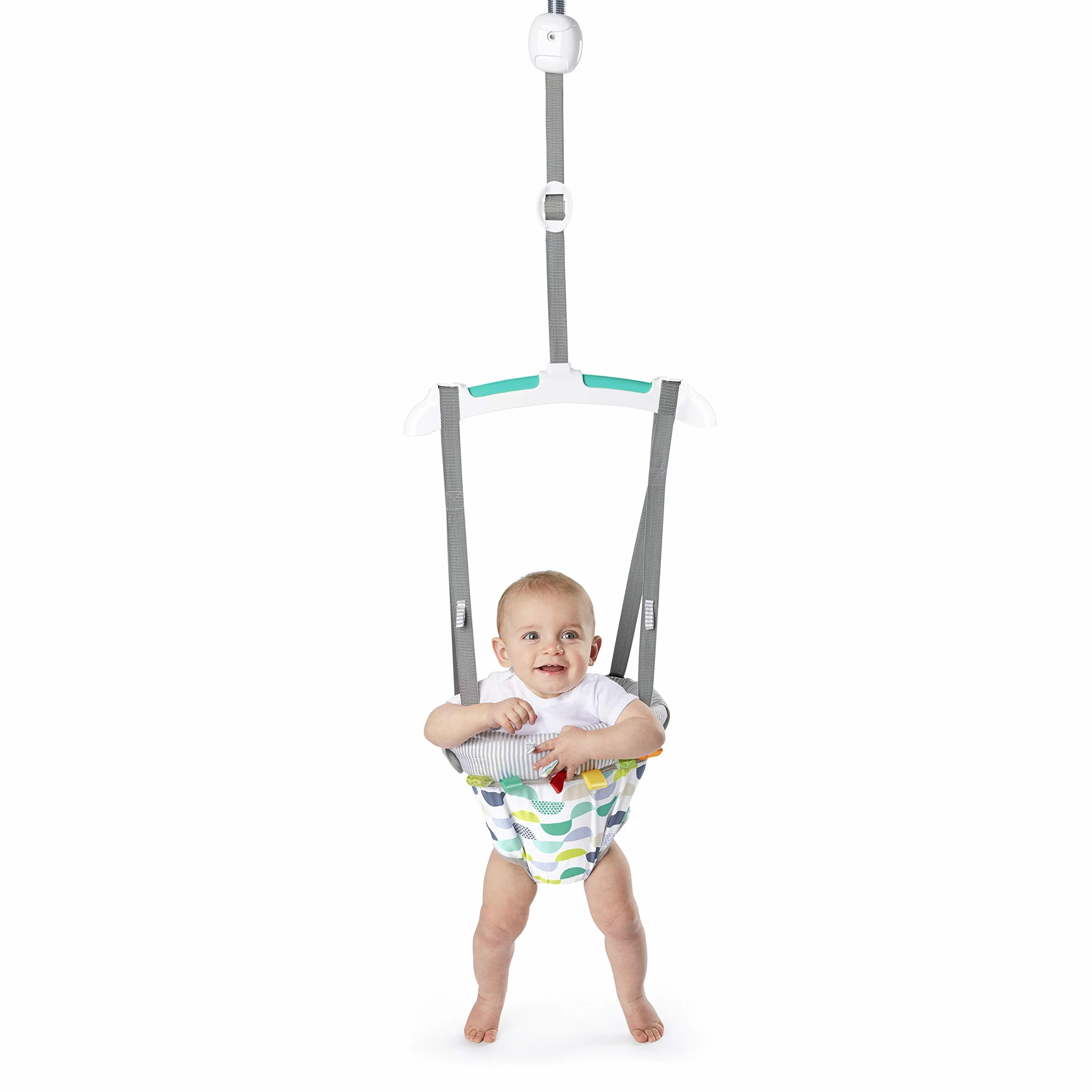Bright Starts, Playful Parade Door Jumper Per Bambini Con Cinghia Regolabile, Multicolore, Dai 6 Mesi In Su