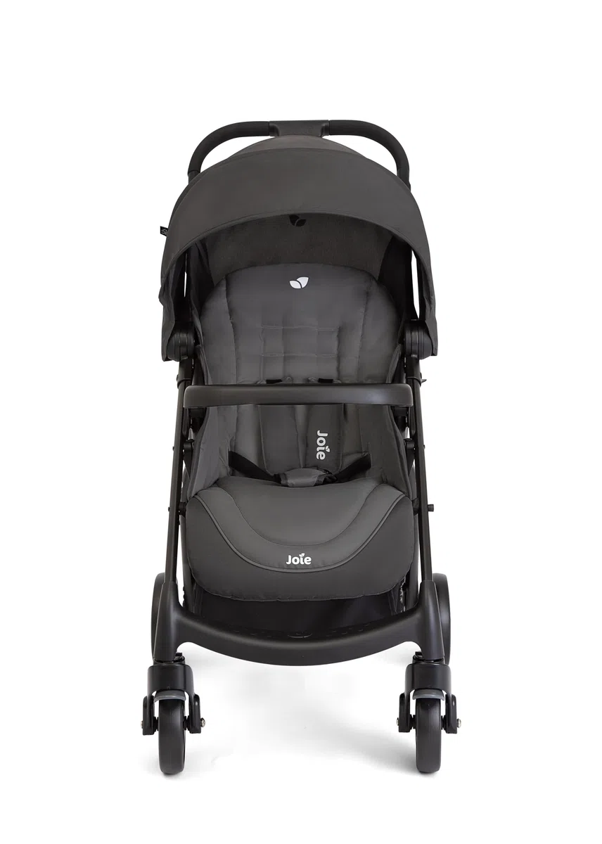 Joie muze™ lx passeggino, reclinazione completamente orizzontale, chiusura compatta, cintura a 5 punti, compatibile con sistema da viaggio – dalla nascita ai 3 anni (0–15 kg), Cobble Stone