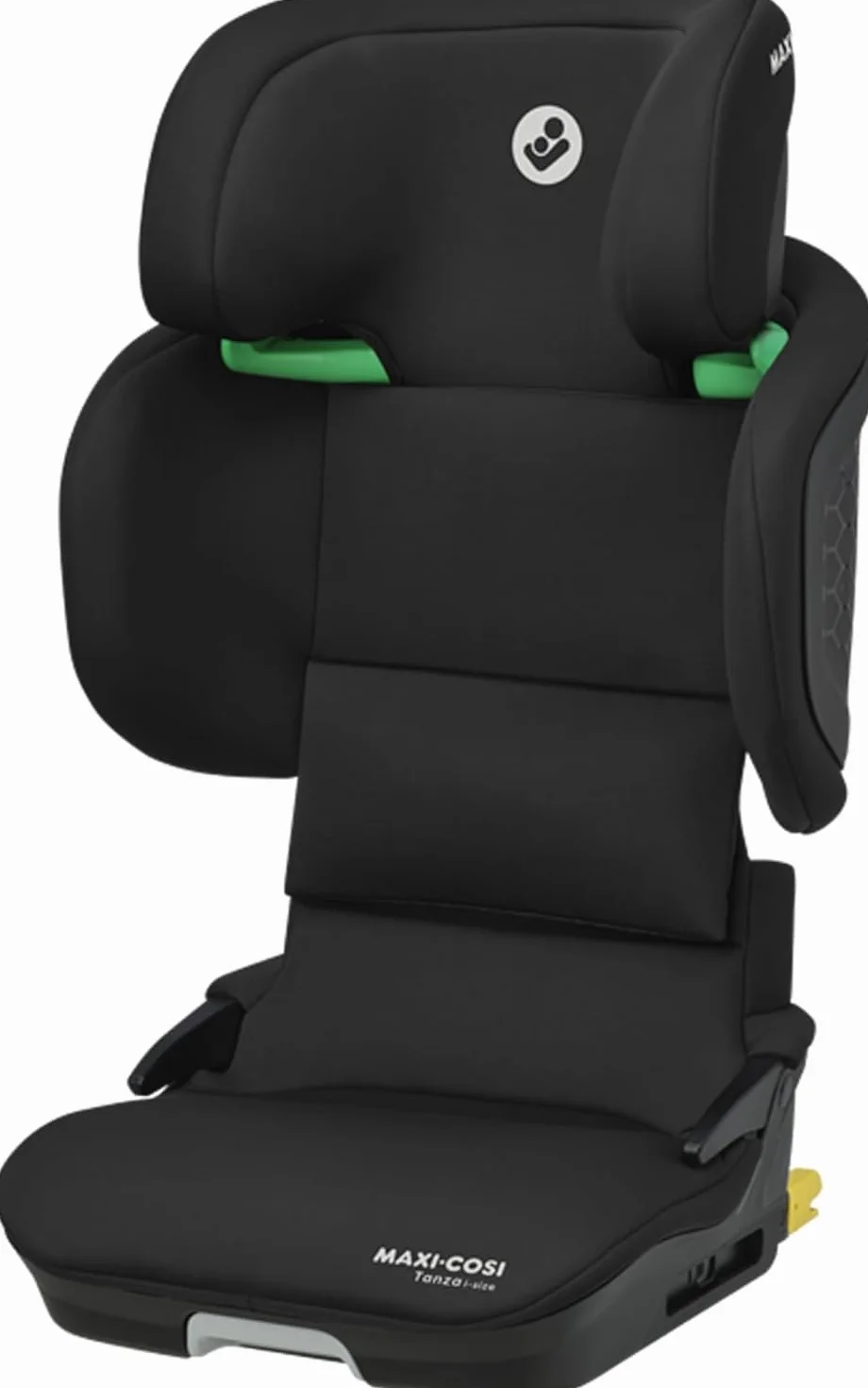 Maxi-Cosi Tanza i-Size Seggiolino auto per bambini 3,5-12 anni, 100-150 cm, Isofix, Seggiolino auto pieghevole compatto, Regolabile in altezza, Protezione dagli impatti laterali G-CELL, Full Black