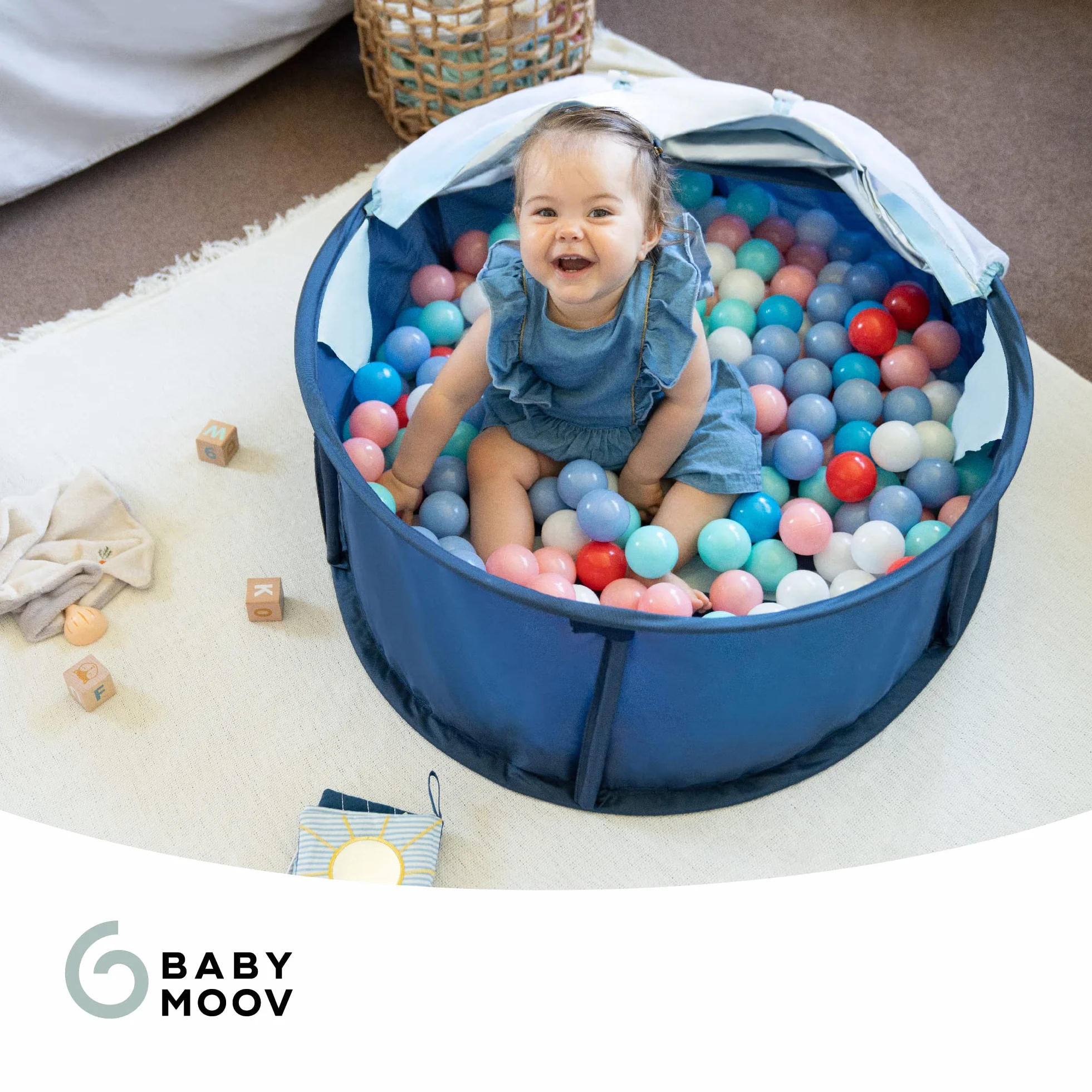 Babymoov Babyni Box giochi & lettino anti-UV SPF 50+ Marinière