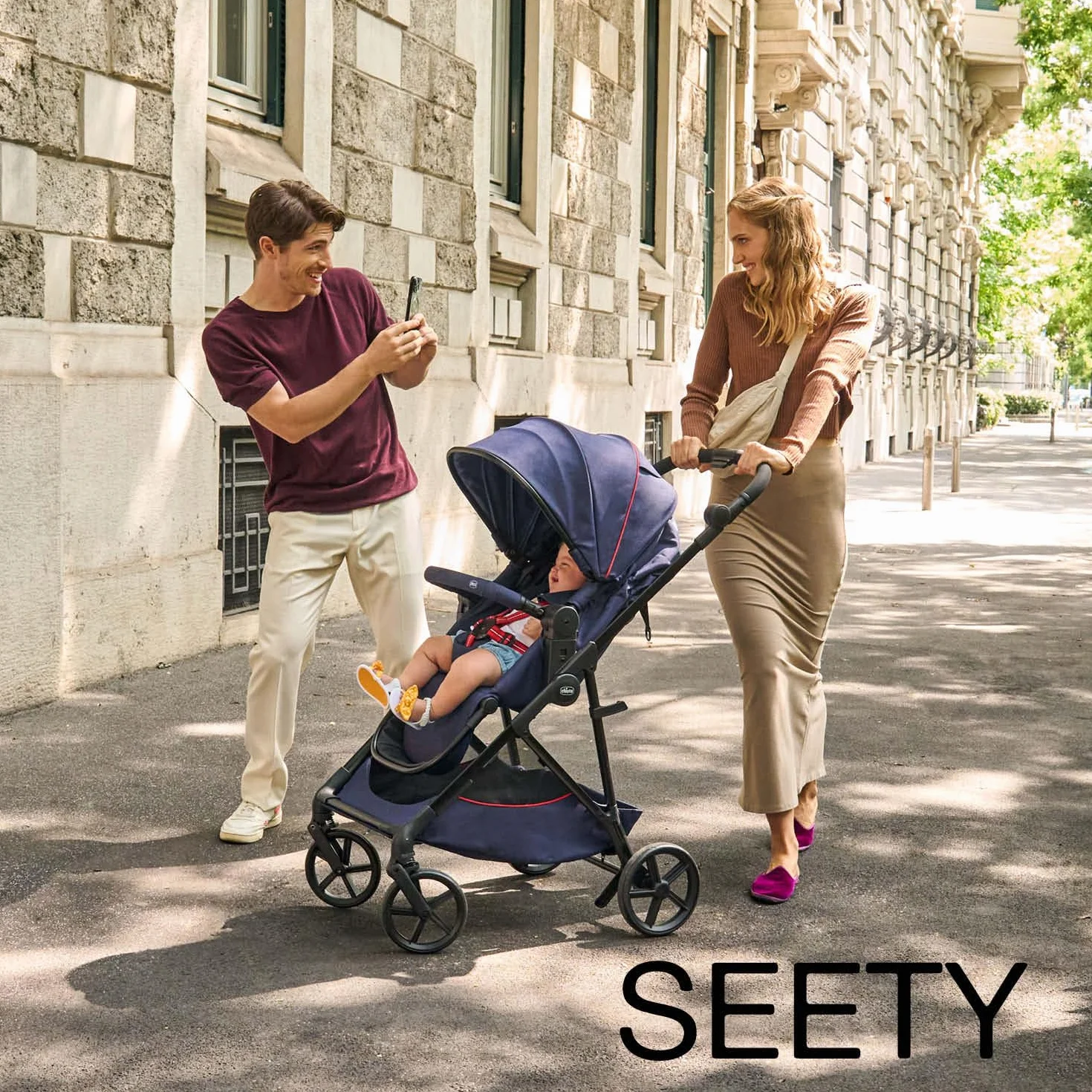 Chicco Passeggino Seety Leggero Compatto 0-4 Anni 22kg Pieghevole Reclinabile