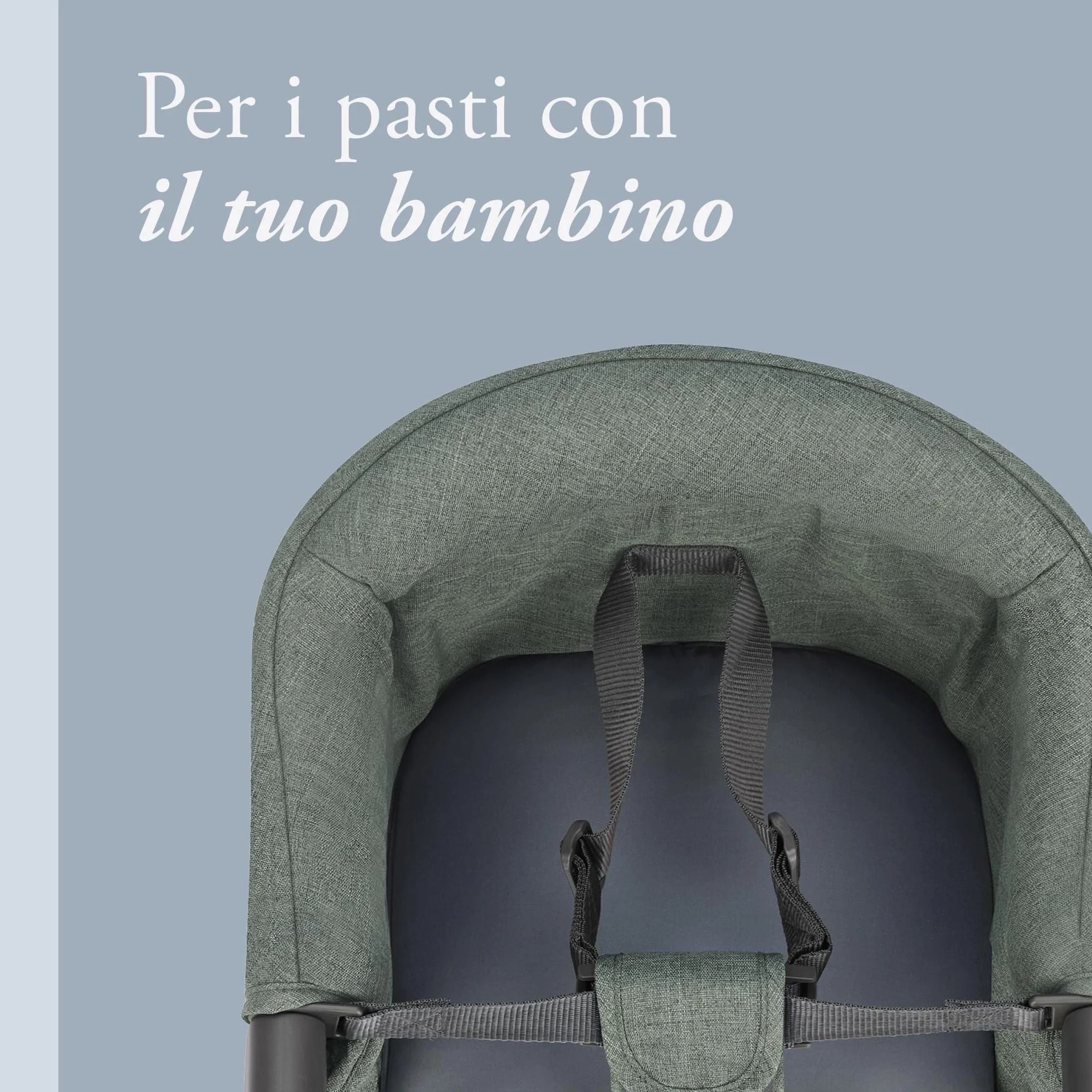 Inglesina Fast Seggiolino da Tavolo Pieghevole Verde Scuro Fino a 15 kg 35 x 27 x 42 cm