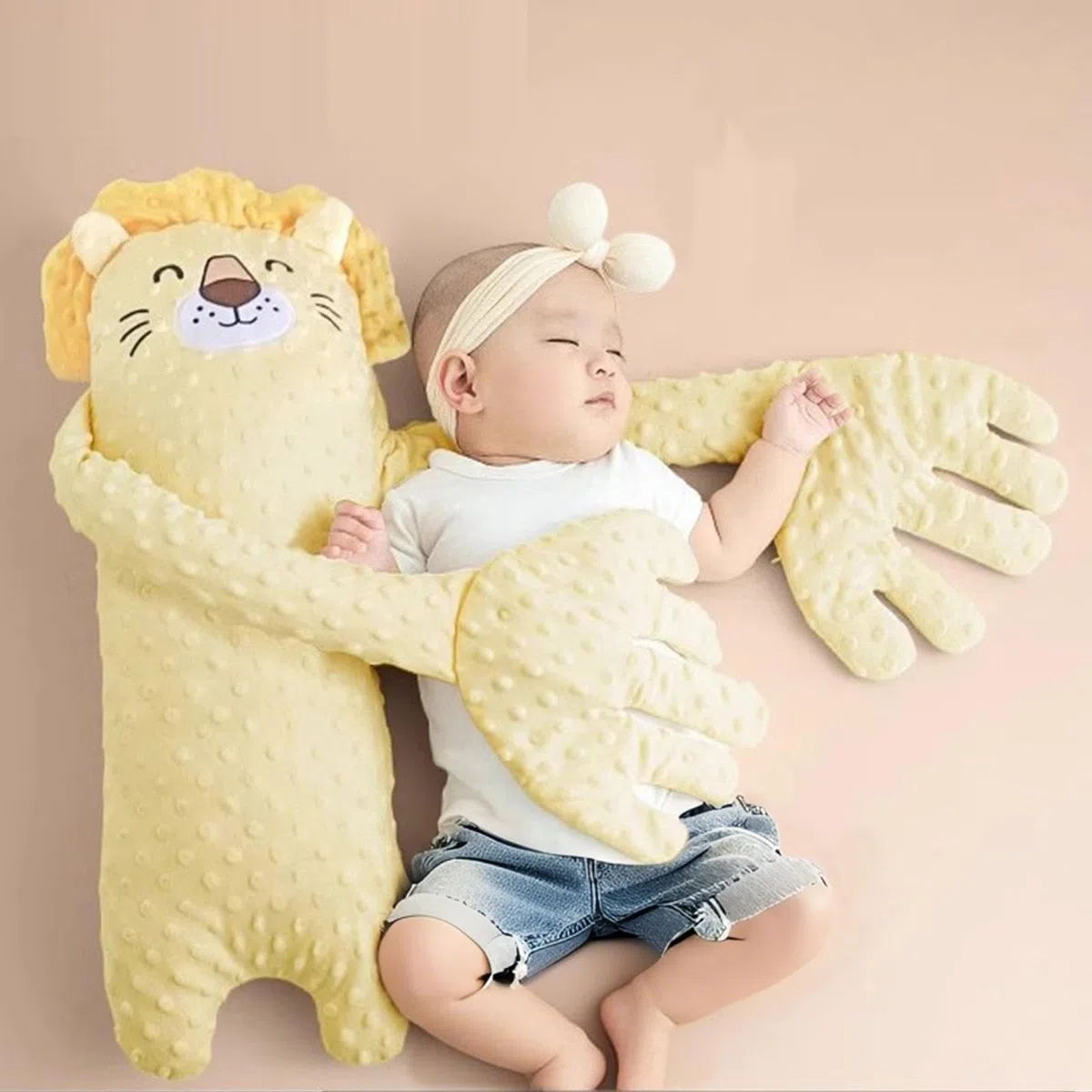 cuscinoper picchiettare la schiena del neonato - cuscinocomfort in peluche per il sonno del bambino, cuscinodi supporto per accarezzare il ritmo morbido, compagno calmante per alleviare lo stress p