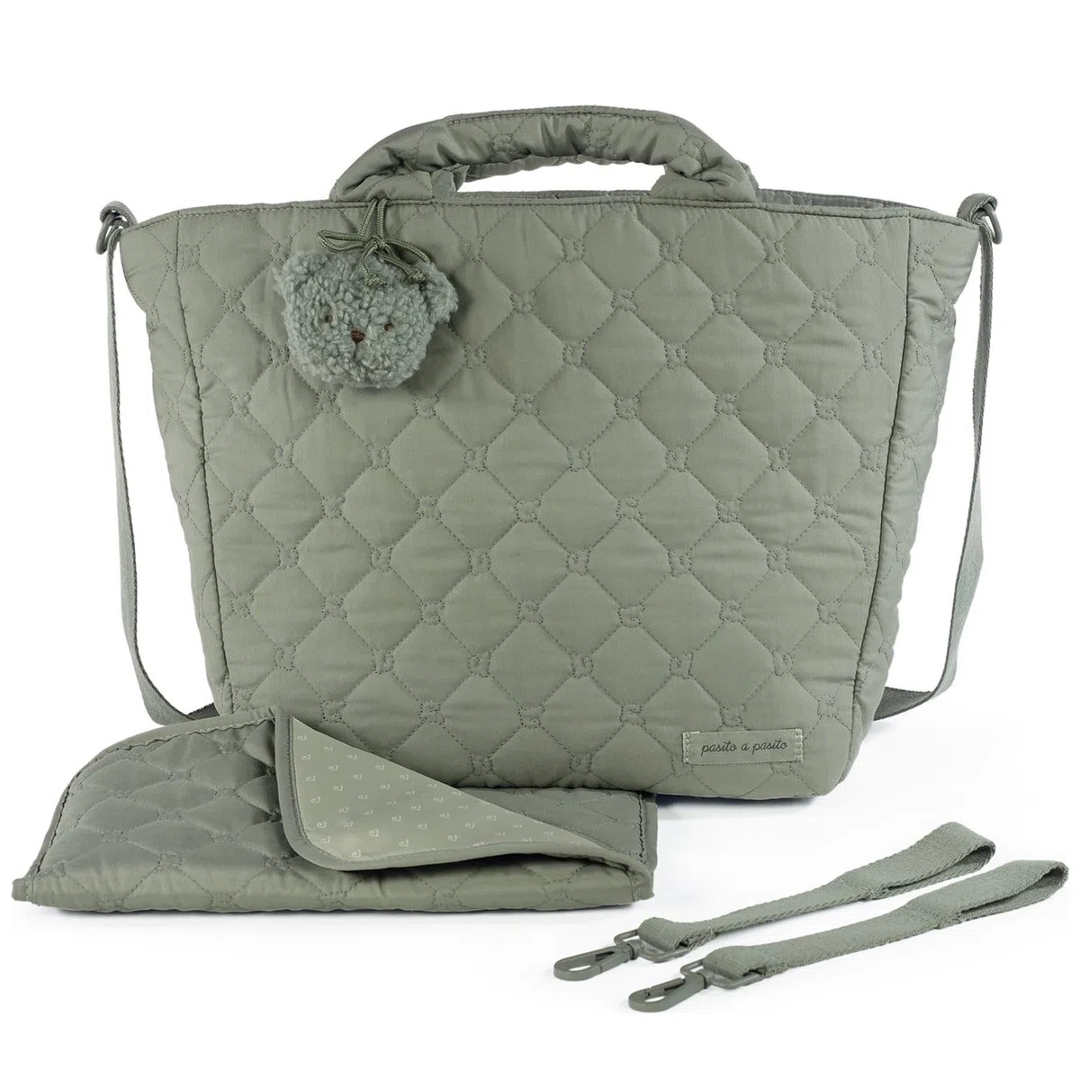 Pasito a pasito - Borsa cestino Paddington Verde