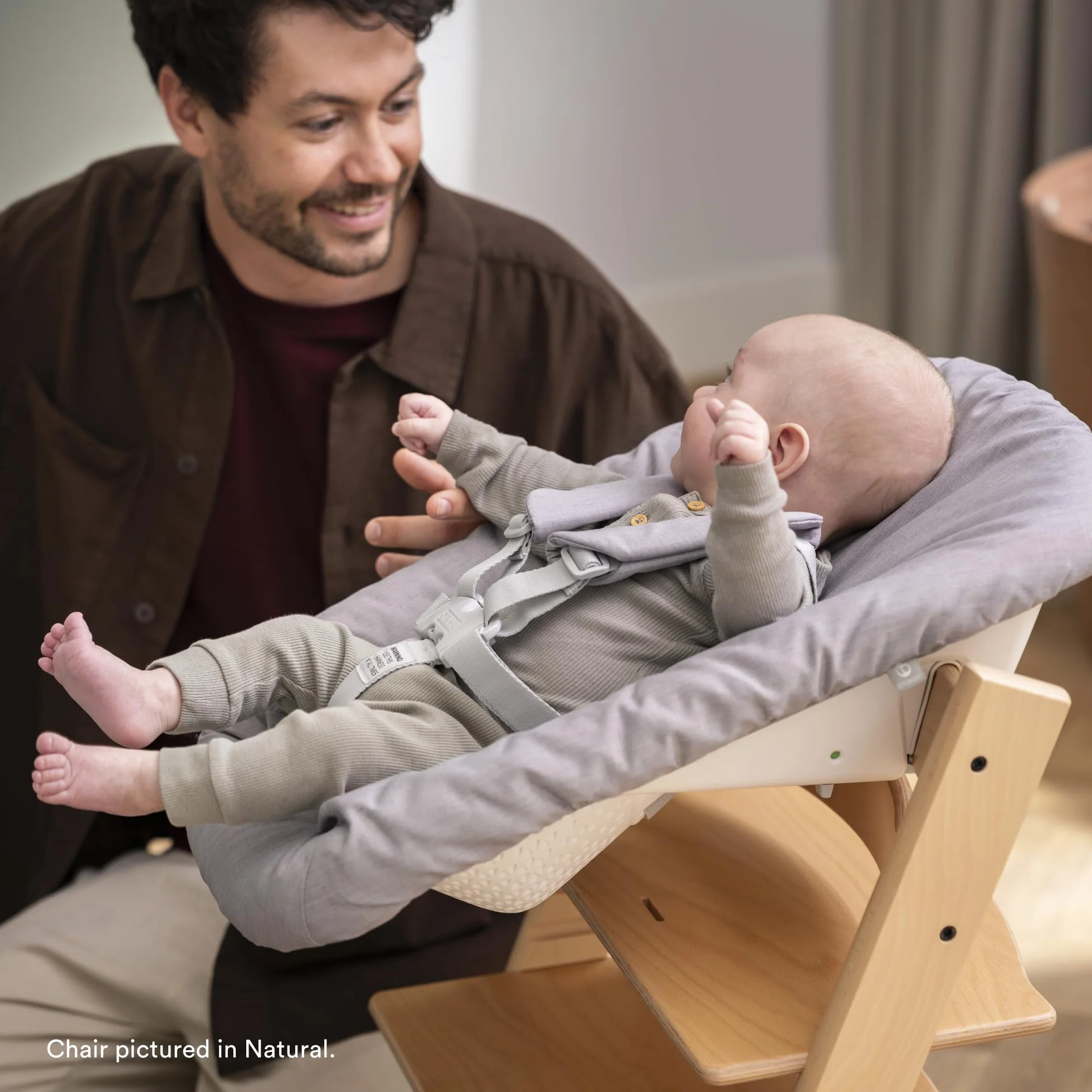 Stokke Tripp Trapp Newborn Set Grigio - Sedia per Neonati fino a 9 kg Compatibile con Tripp Trapp