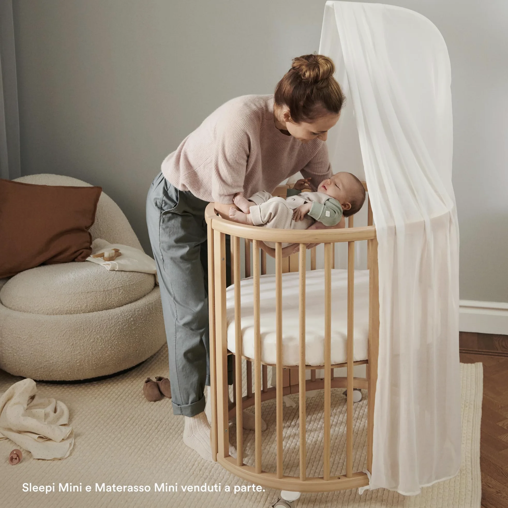 Stokke Tenda Sleepi, Bianca - Crea un ambiente accogliente e rilassante per il bambino - Facile da assemblare - Tessuto leggero - Compatibile con Sleepi Mini & Letto