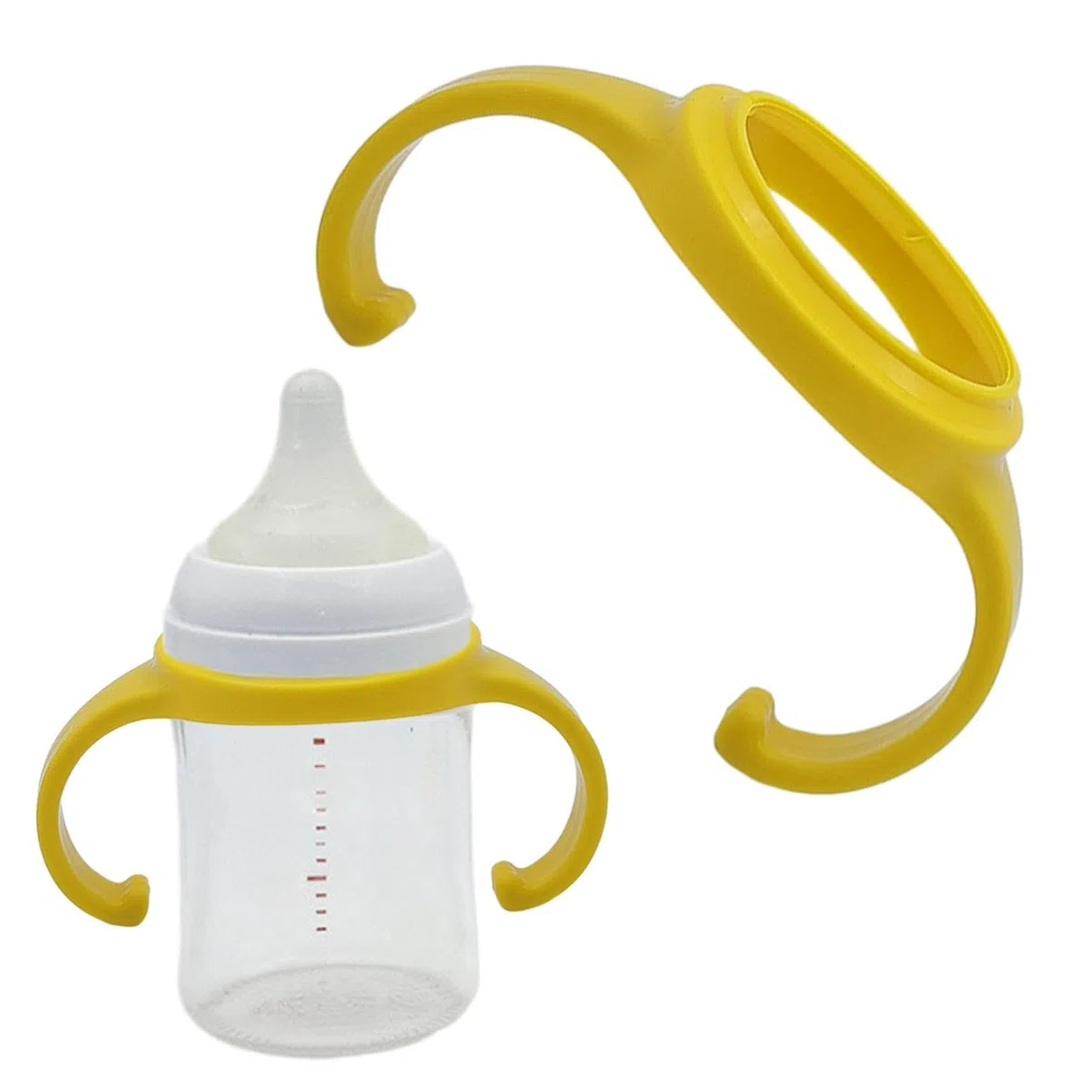 Manici Per Biberon Mam, 2 Pezzi Hold My Bottle Handles, Maniglie Per Biberon Antiscivolo, Portabiberon Per Allattamento, Impugnatura Per Biberon Collo Largo, Maniglia Per Biberon