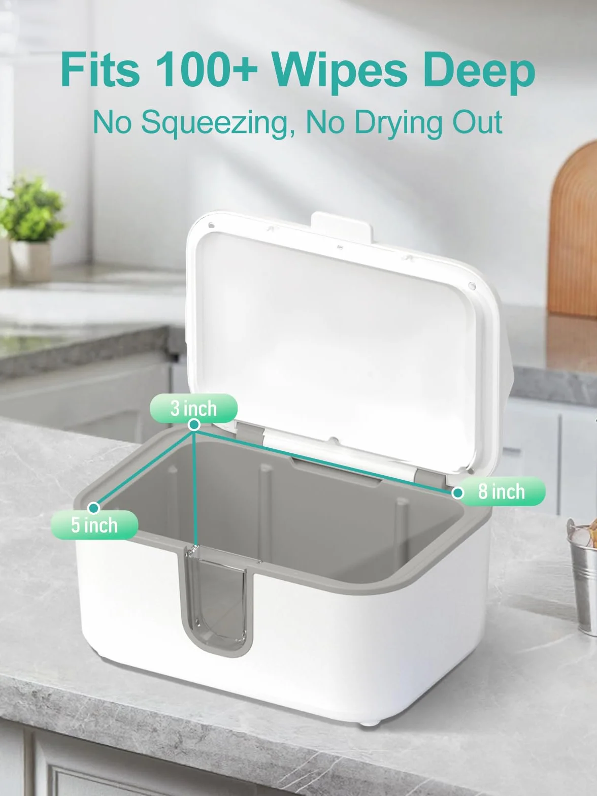 Dispenser salviette grande capacità riscaldante luce notturna bianco