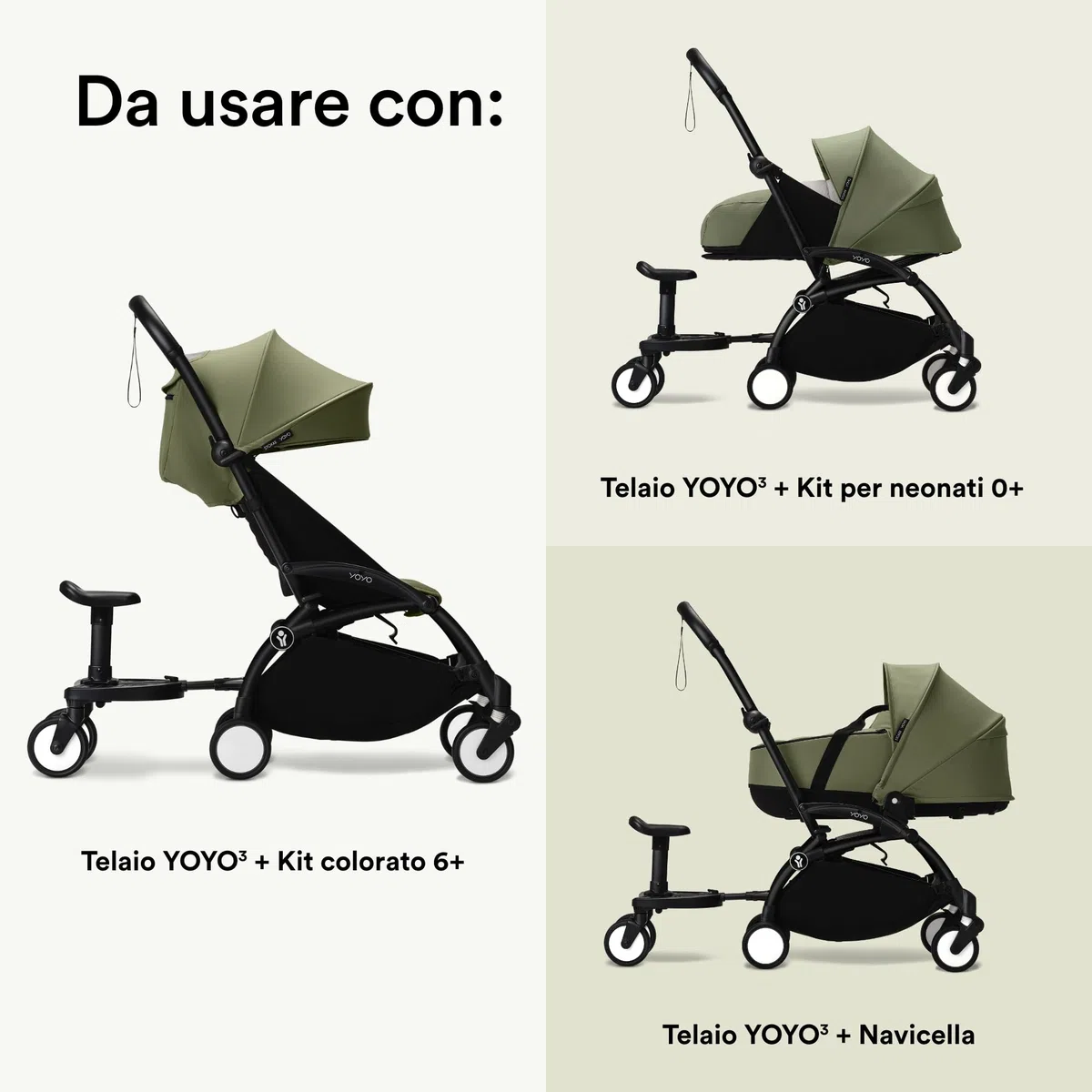 Stokke YOYO Board - Per Bambini dai 24 ai 48 Mesi o Fino a 20 kg - Facile da installare sul passeggino YOYO