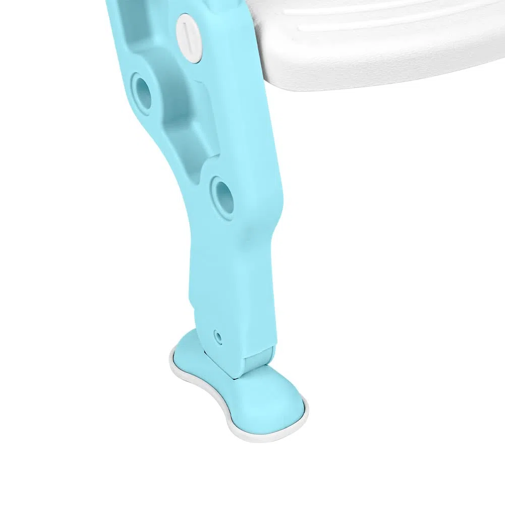 Riduttore Water Bambini con Scaletta - Riduttore Portatile WC Bimbi Dotato di Largo Scalino Resistente e Antiscivolo, Morbida Seduta Imbottita, Adatto per Tazze WC a V, U Oppure O