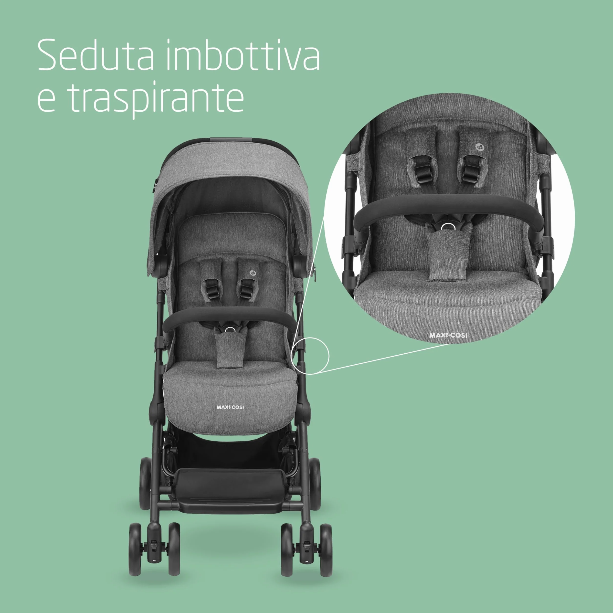 Maxi-Cosi Lara2 Passeggino Leggero Pieghevole 0-22 kg Select Grey