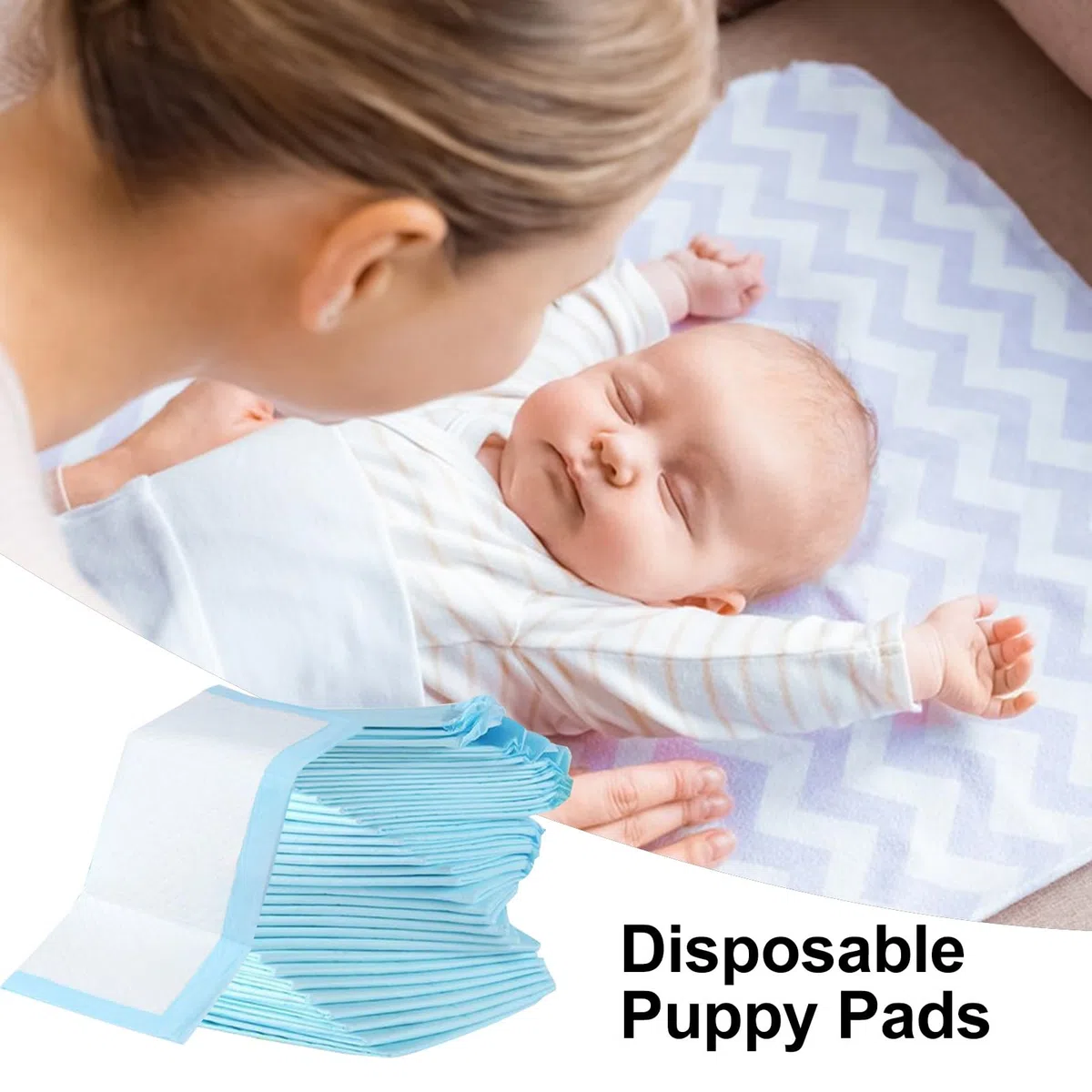 Fasciatoio, fodere per fasciatoio, lenzuola usa e getta per pannolini | 100 sottopiedi impermeabili 33 x 45,7 cm, assorbenti per bambini, protezione anziani, addestramento del cane, uso della culla