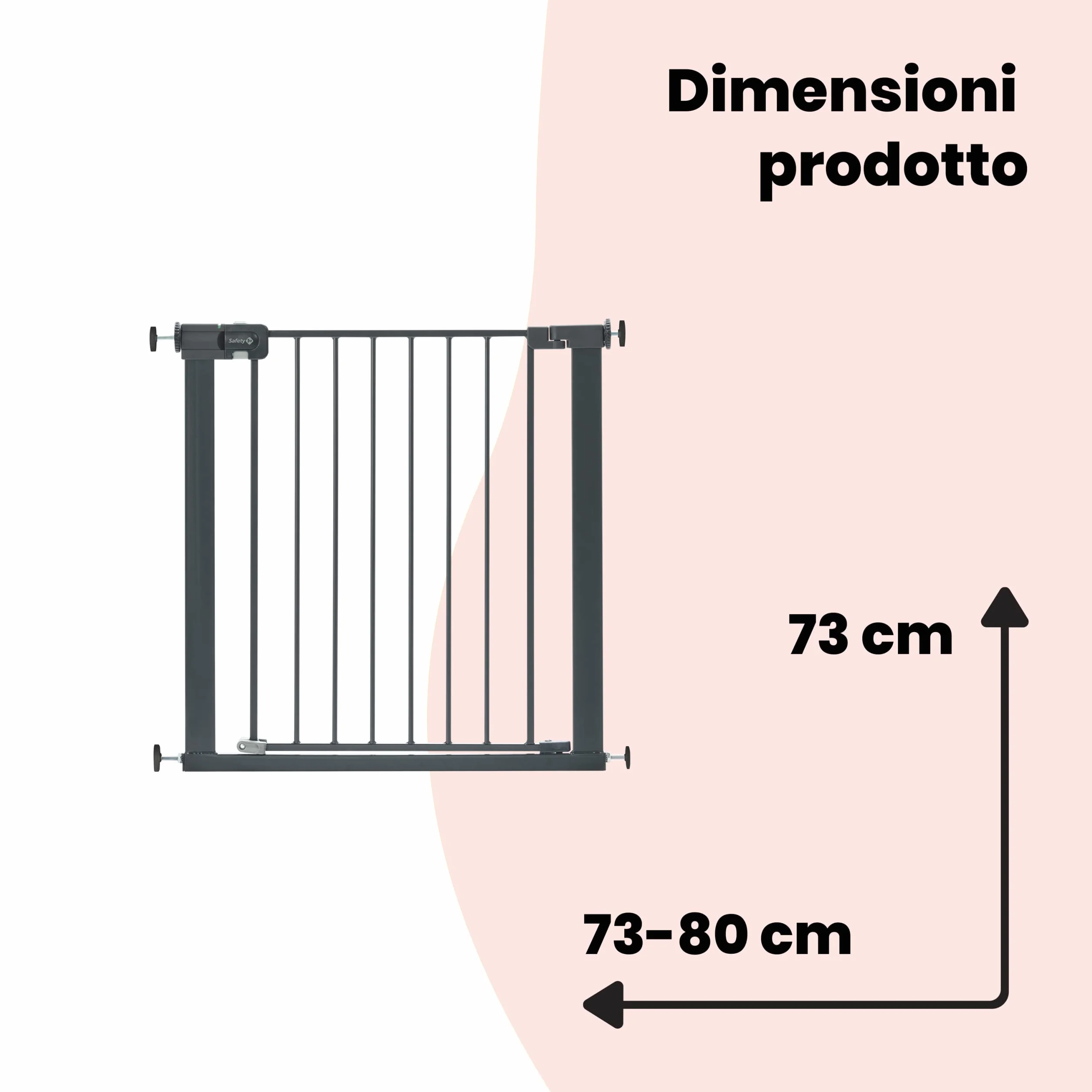 Safety 1st Easy Close Metal Cancelletto di Sicurezza 73-80 cm