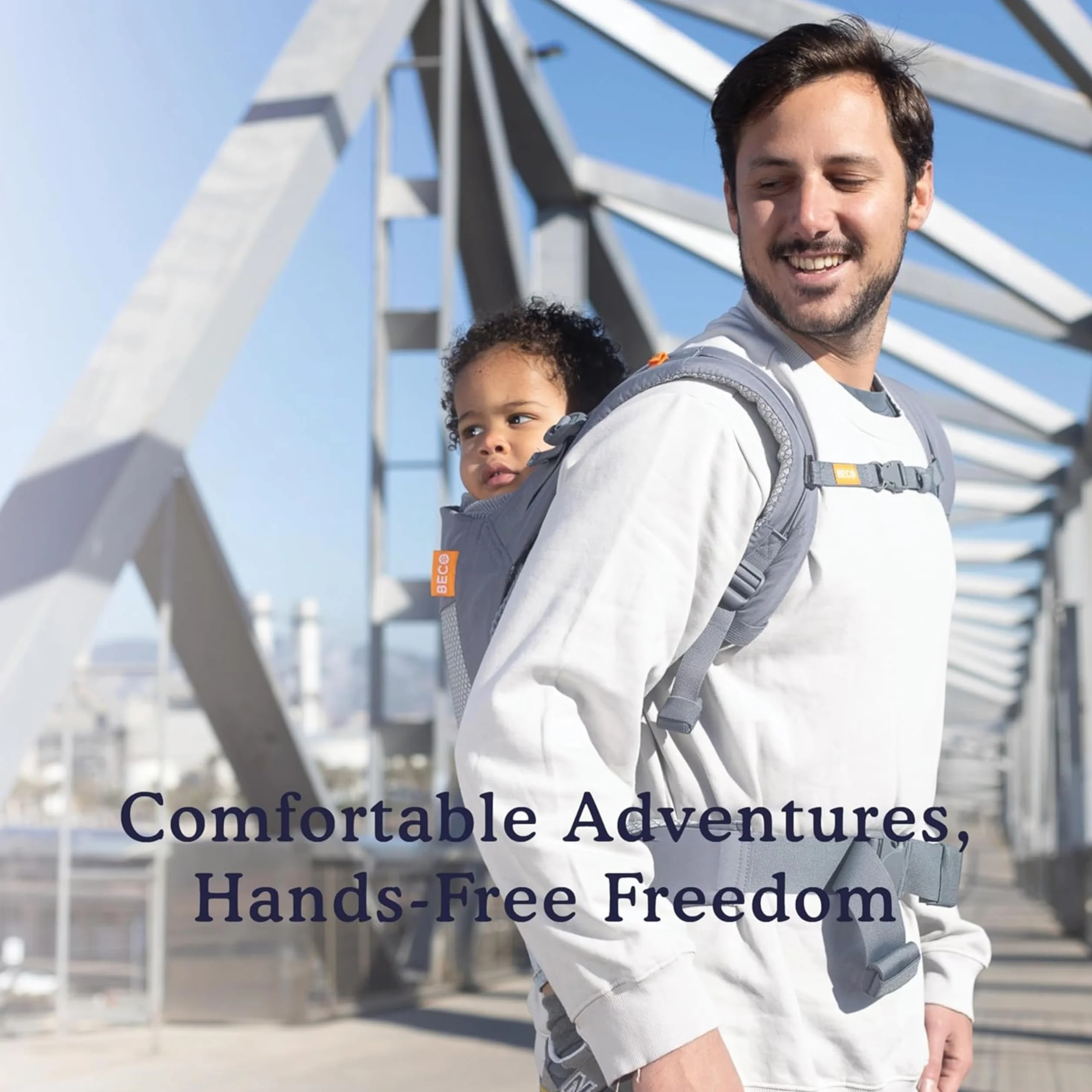 Beco Toddler Marsupio Ergonomico per Bambini - 2in1 Con Seduta Extra Ampia, 100% Poliestere Maglia 3D ad alte prestazioni, Fascia Elastica Porta Bimbi, Leggera e Traspirante, Porta Bebè da 9 a 27kg