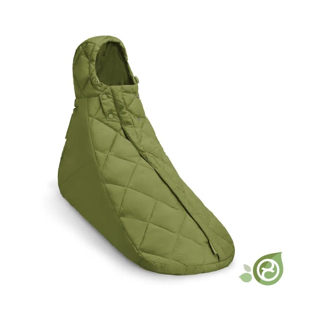 CYBEX Gold Sacco a Pelo Snøgga Mini 2, Per Seggiolini Auto, Dalla Nascita Fino a Circa 24 Mesi, TOG 4, Nature Green (Verde)