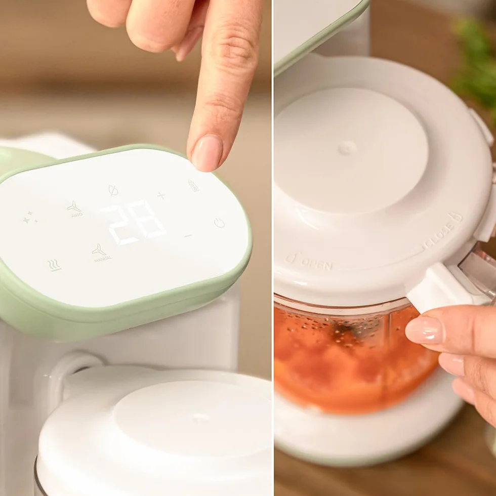 Cecotec Robot da Cucina per Bambini Nana BabyCare FoodProcessor, Frulla, Sterilizza, Riscalda Biberon, senza BPA