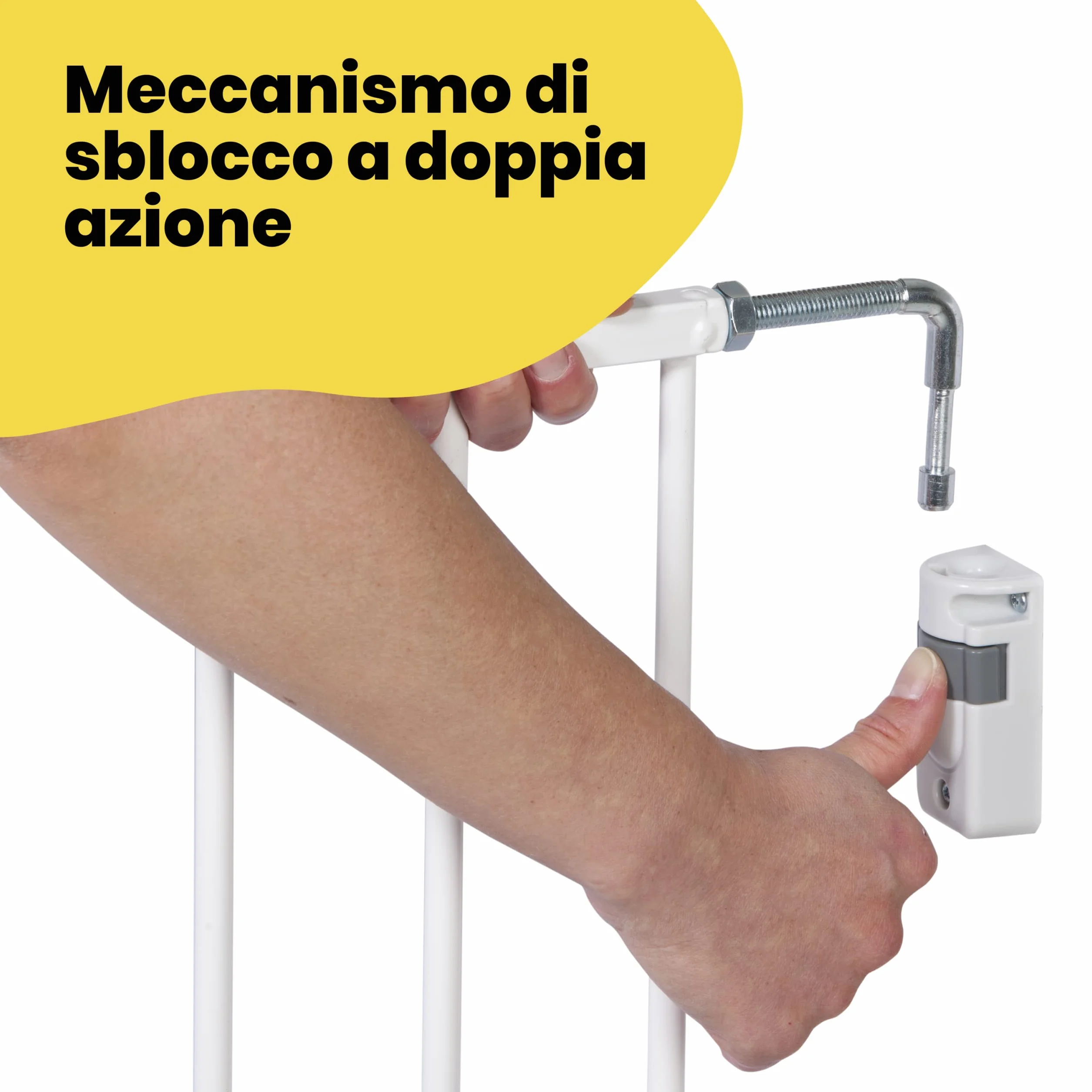 Safety 1st Cancelletto di Sicurezza Estensibile per scale e porte 62-102 cm Bianco