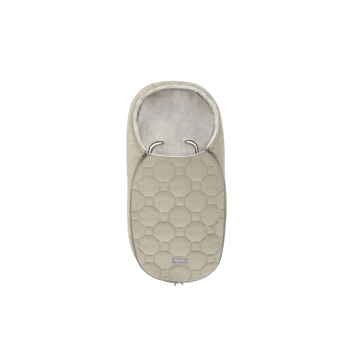 Sacco Invernale Neonato Inglesina Newborn, Imbottito, Caldo e Confortevole, Per Carrozzina e Ovetto Inglesina, Protezione Freddo, Desert Beige