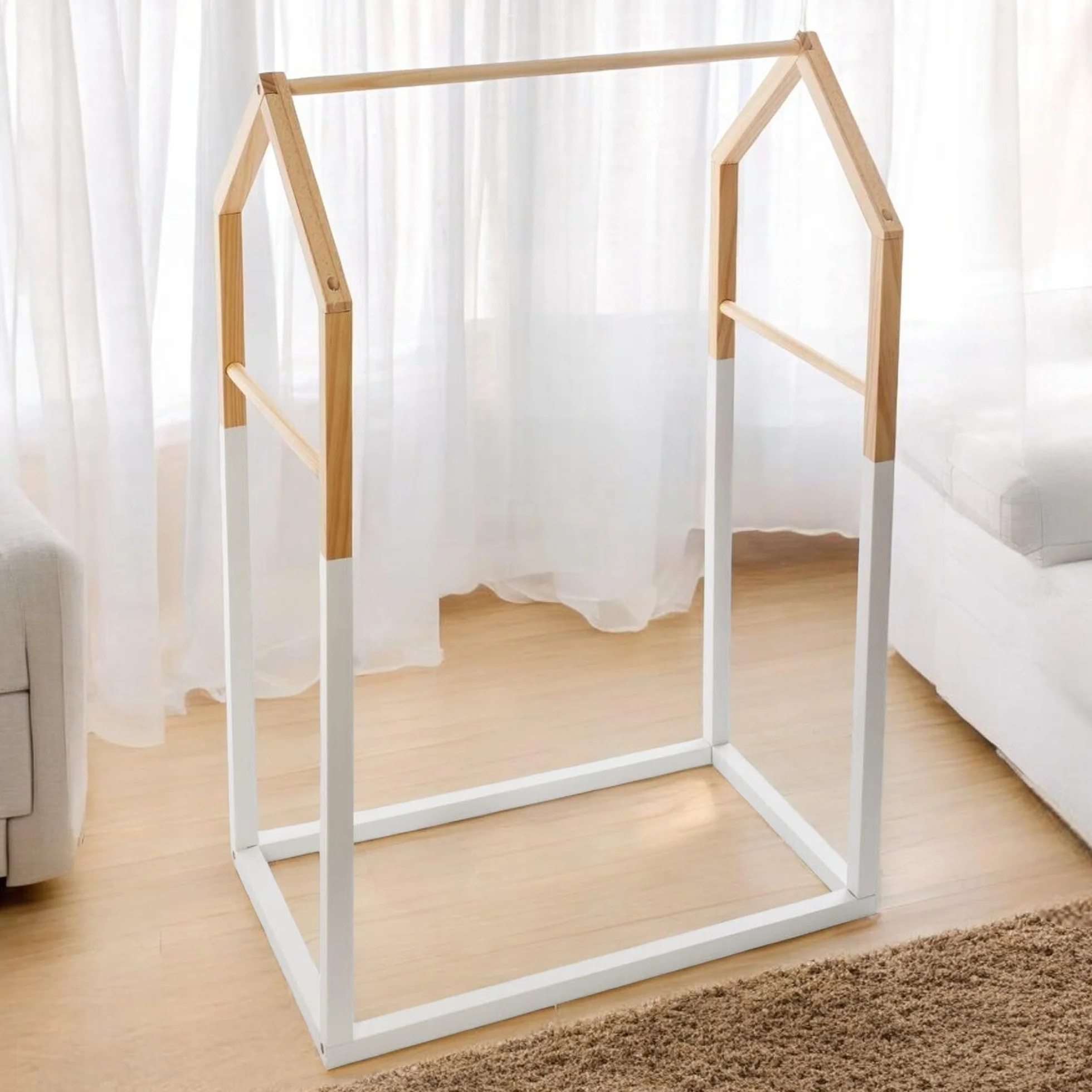 WELL HOME MOBILIARIO & DECORACIÓN Appendiabiti per bambini in legno L.60 x P.37 x H.99 cm