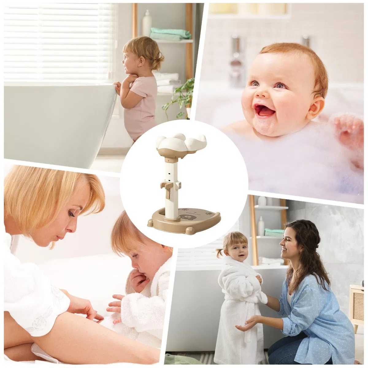 Supporto per la Doccia dei Bambini,Supporto Regolabile | Pedana Antiscivolo Per Bimbi In Piedi Sotto La Doccia,Per Hotel Viaggi Appartamento Vasca Da Bagno Casa Ragazze E