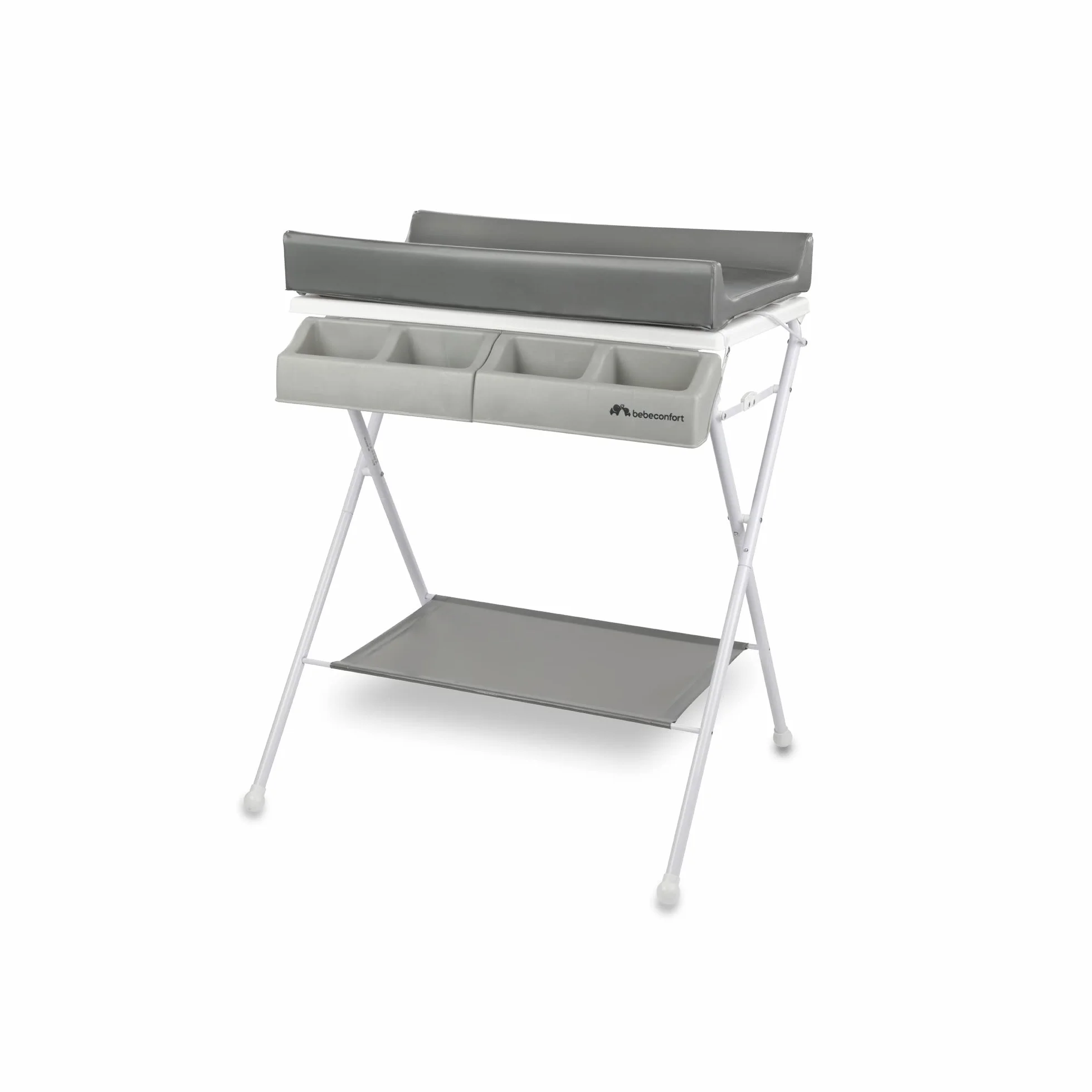 Bebeconfort Baltic 2 in 1 Bagnetto Fasciatoio Neonato 0-12 Mesi (max 11kg) Chiusura Compatta Grey Mist