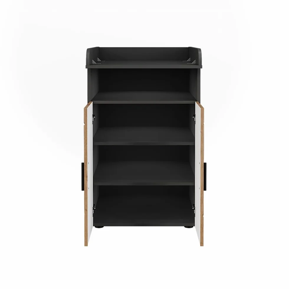 Vicco Fasciatoio Irma 60 x 97 cm Antracite/Rovere dorato con unità di cambio
