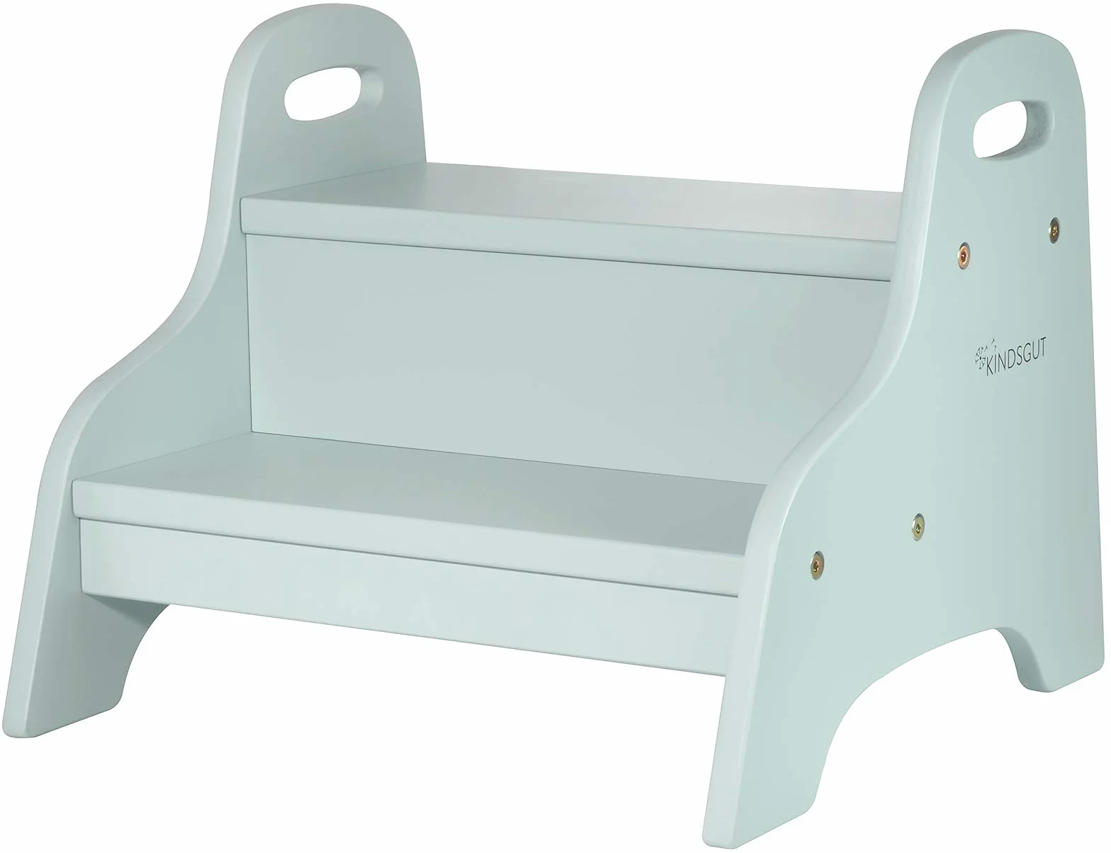 Kindsgut Scaletta in legno sgabello 2 gradini bambini acquamarina