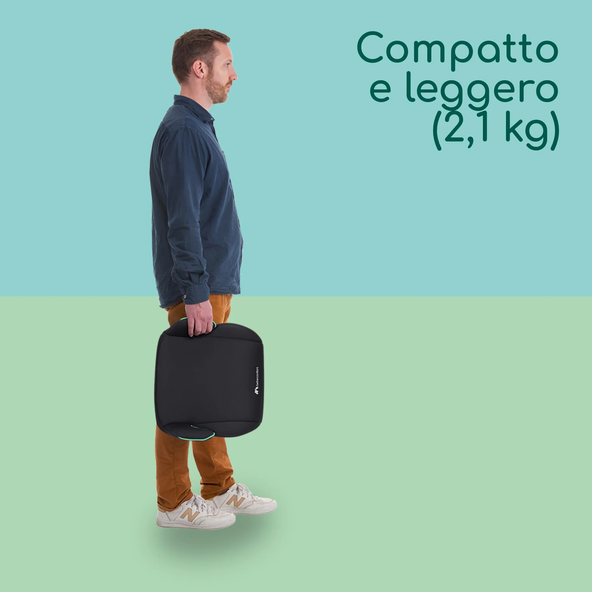 Bebeconfort Manga i-Fix Rialzo Auto per bambini, Seduta auto bambini, seggiolino auto isofix gruppo 3 per Bambini 128-150 cm, dai 6 ai 12 Anni (22-36 kg), Tinted Black