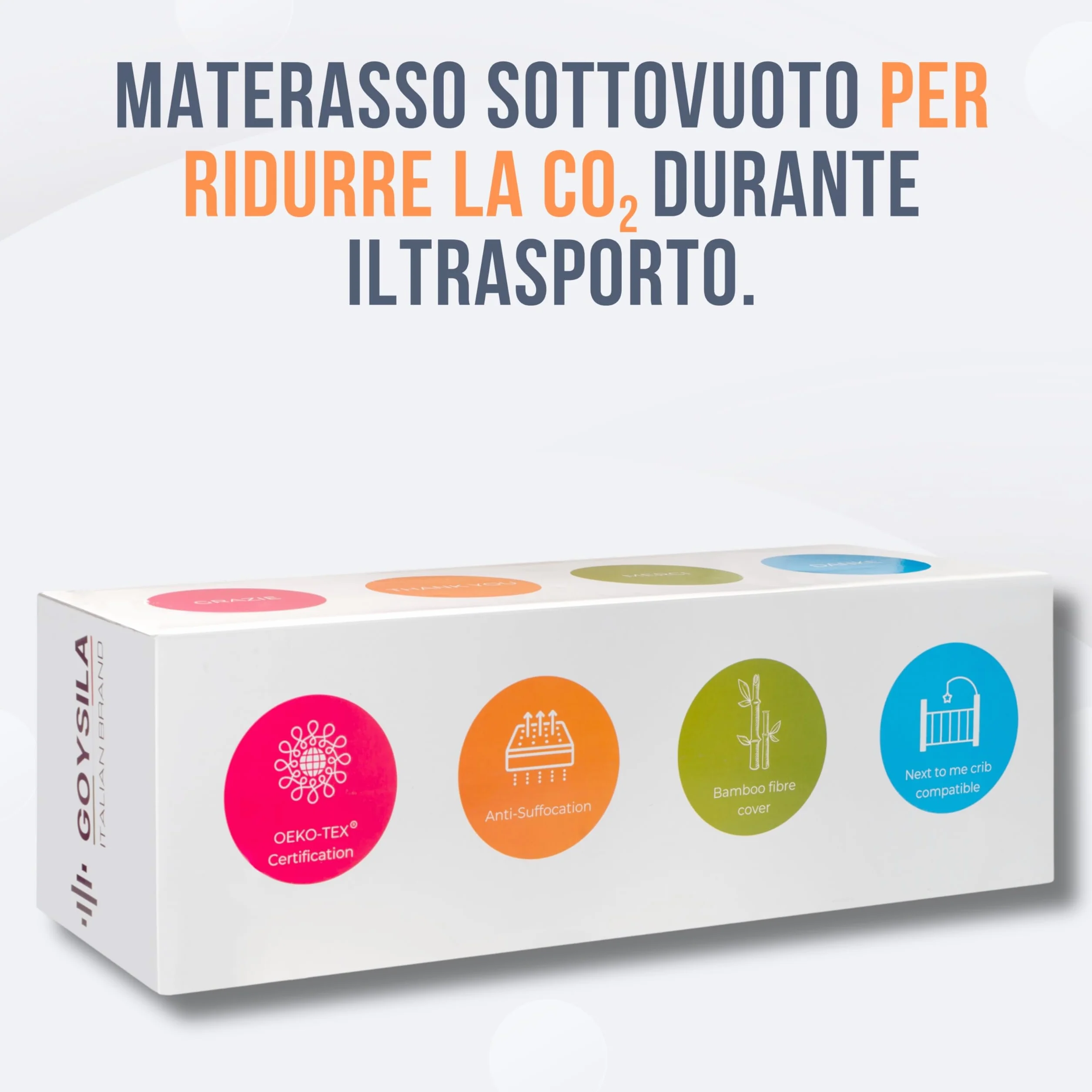 GOYSILA Materasso Next To Me Compatibile Chicco Materassino Culla Neonato Antisoffoco Traspirante Certificato Oeko-Tex h 7cm per Next2Me Dream Magic Air Cam Cullami Brevi Nanna Oh 83x50 cm