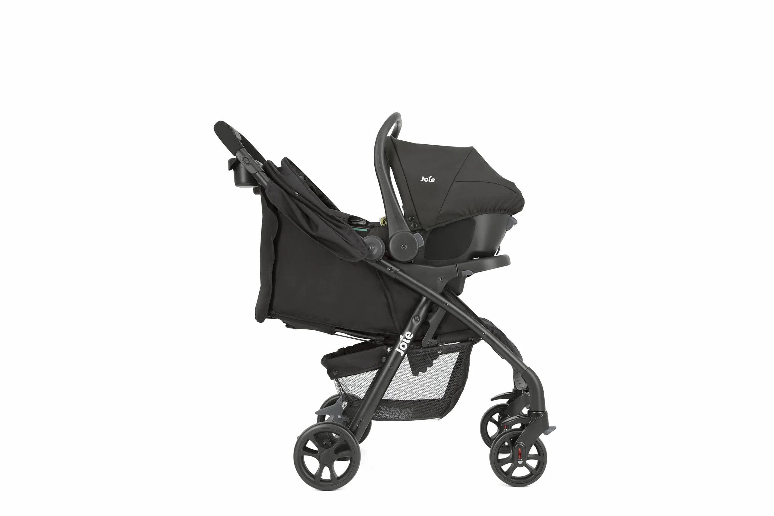 Joie i-Muze lx sistema da viaggio chiusura assistita compatta reclinazione orizzontale fronte mondo seggiolino i-Juva incluso 0-15 kg raven
