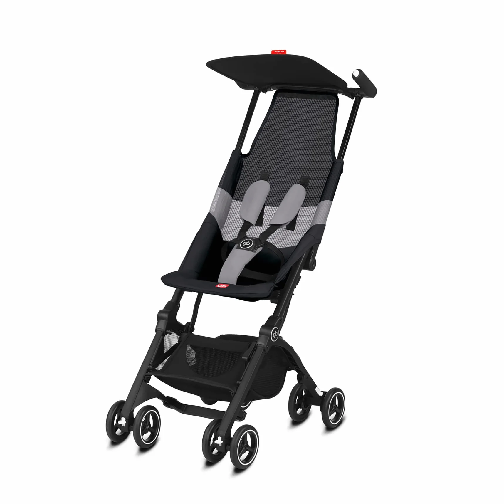 Gold Passeggino Pockit+ Air All Terrain, Ultracompatto, 0-22 kg, Velvet Black
