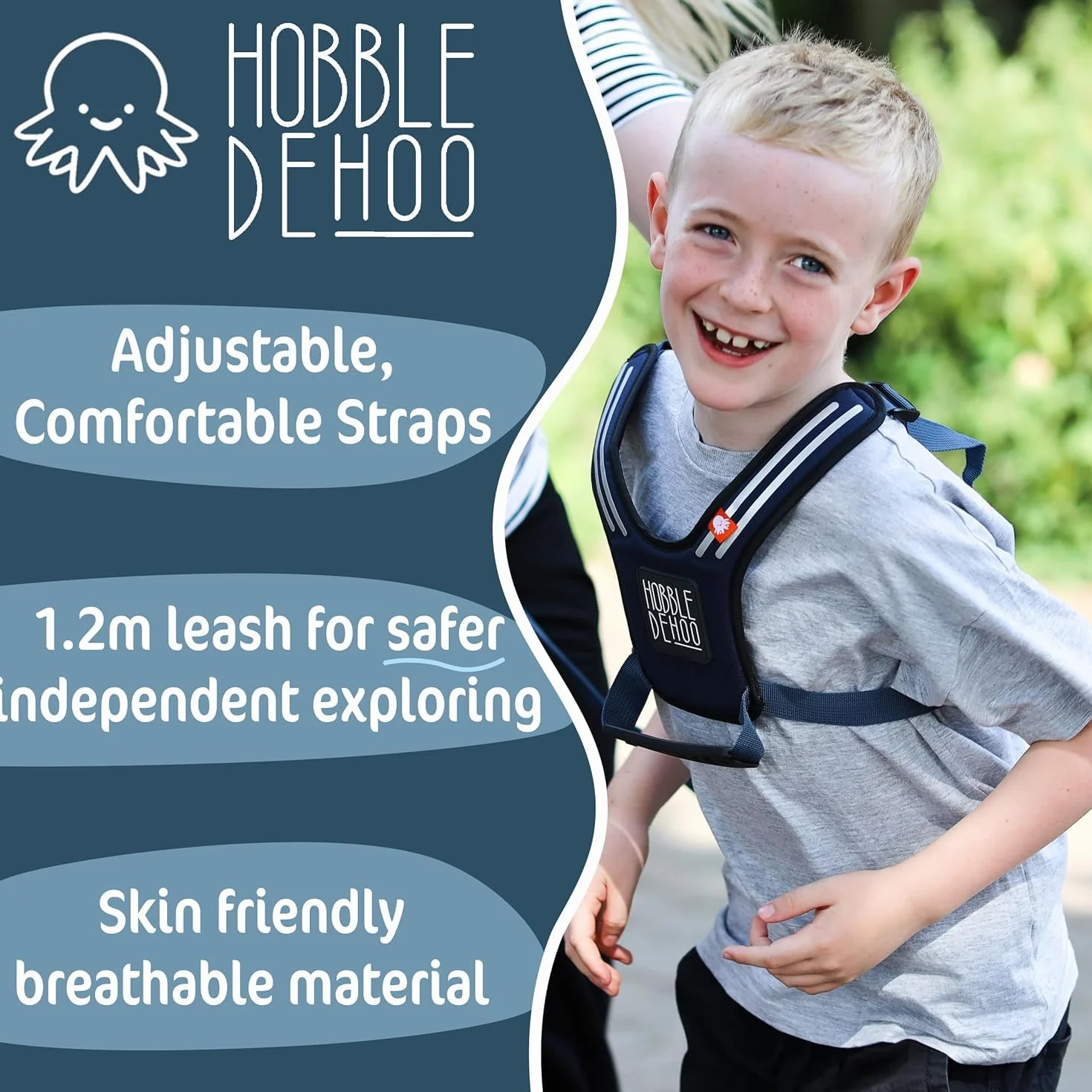 Hobbledehoo 3 Active Pettorina per bambini Sicurezza SEN Blu
