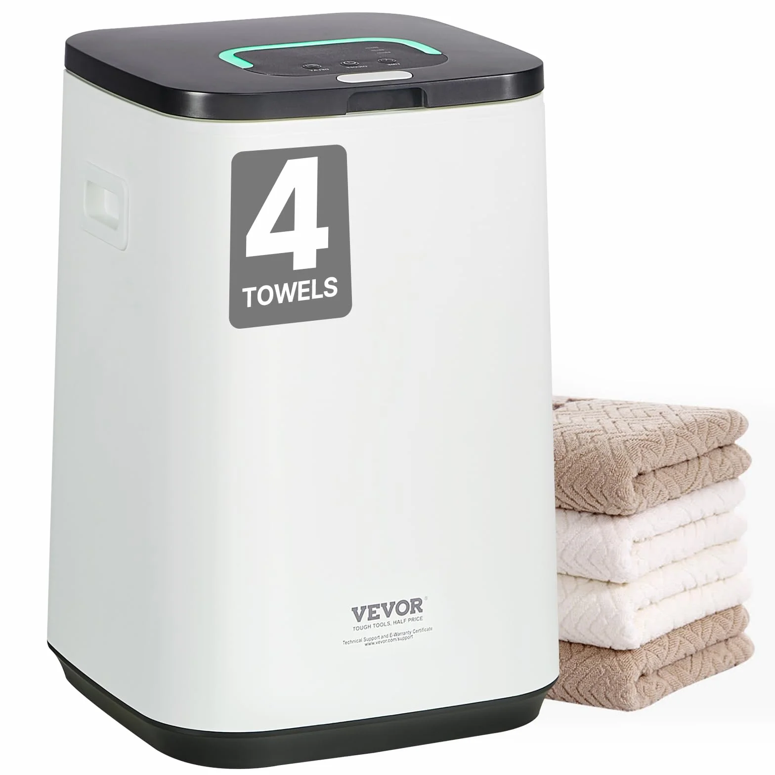 VEVOR Scaldasalviette 20L con Schermo LED Timer Regolabile Spegnimento Automatico Bianco