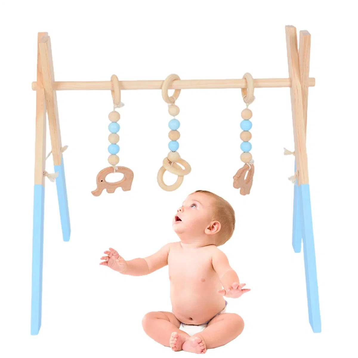 Gioca in palestra, Giocattolo da gioco pieghevole con struttura in legno per, Attrezzature fitness per bambini per sala giochi, stanza della scuola materna, centro educativo per la